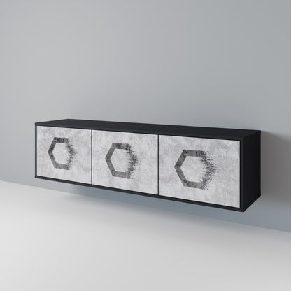 HEXAGONAL FIGURES 3-Door TV Cabinet