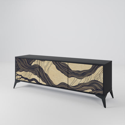 UNIFIED FRAGMENTS 3-Door TV Cabinet