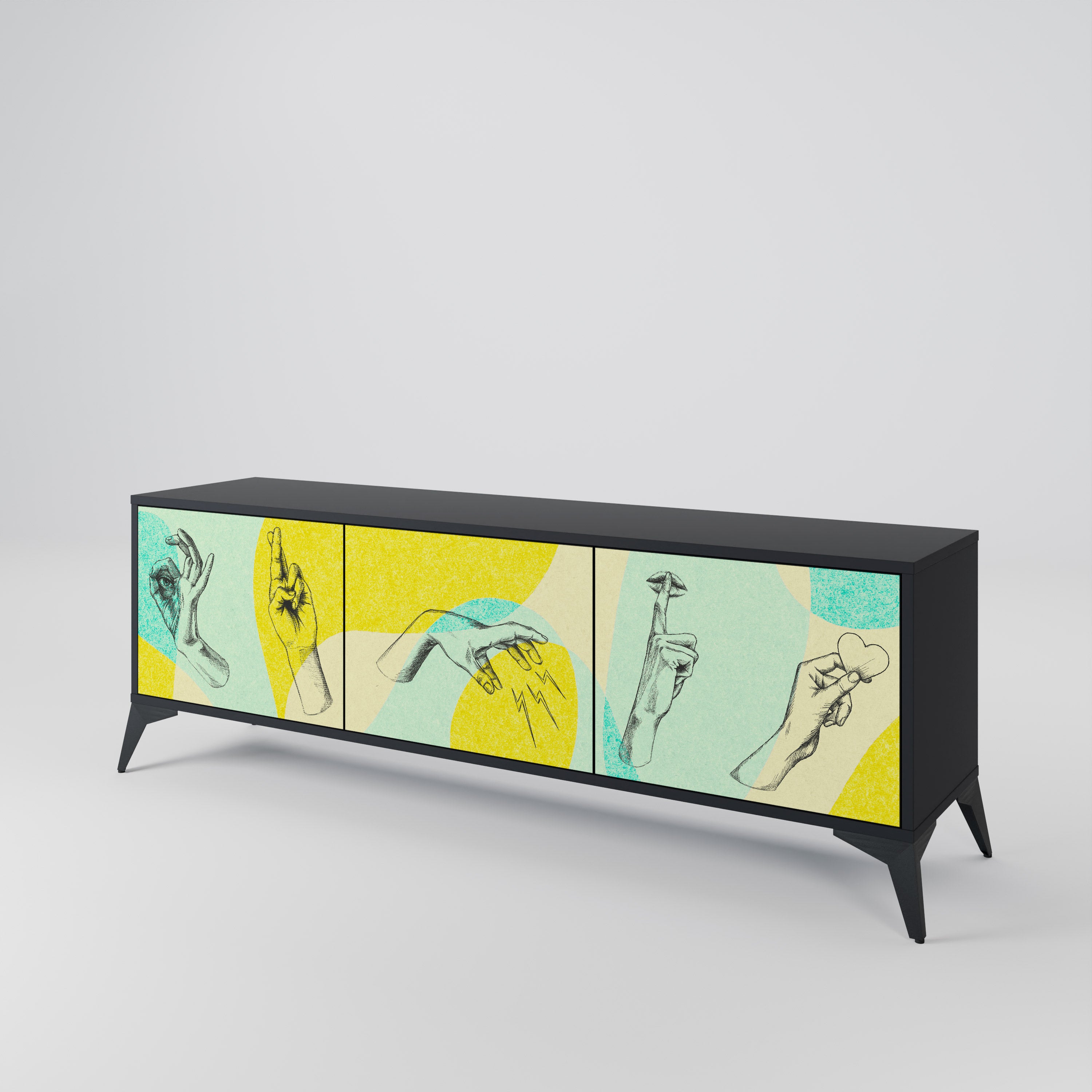 BODY LANGUAGE 3-Door TV Cabinet