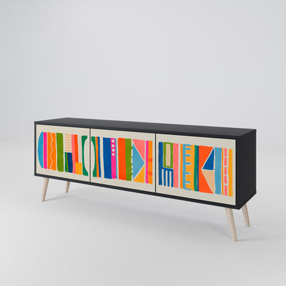 GEOMETRIC SHINE 3-Door TV Cabinet
