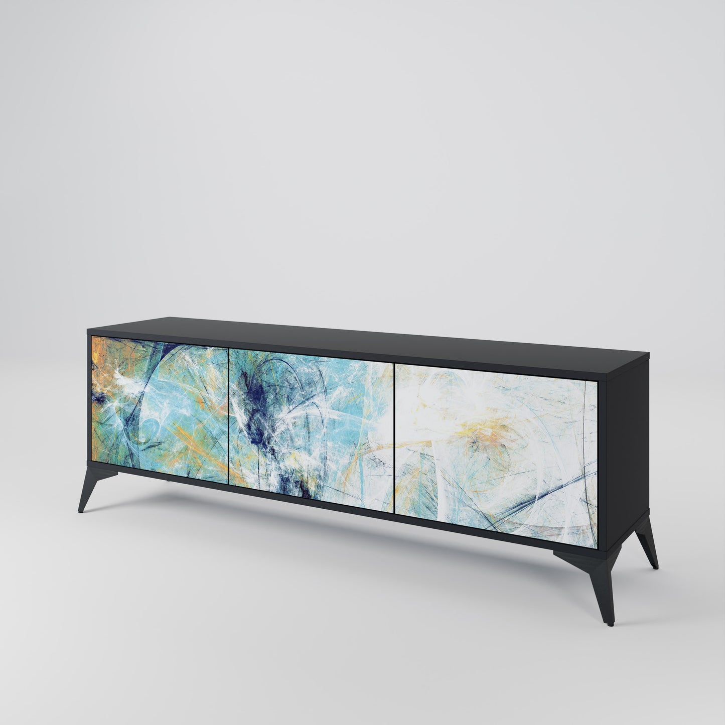 ABSTRACT THOUGHTS 3-Door TV Cabinet
