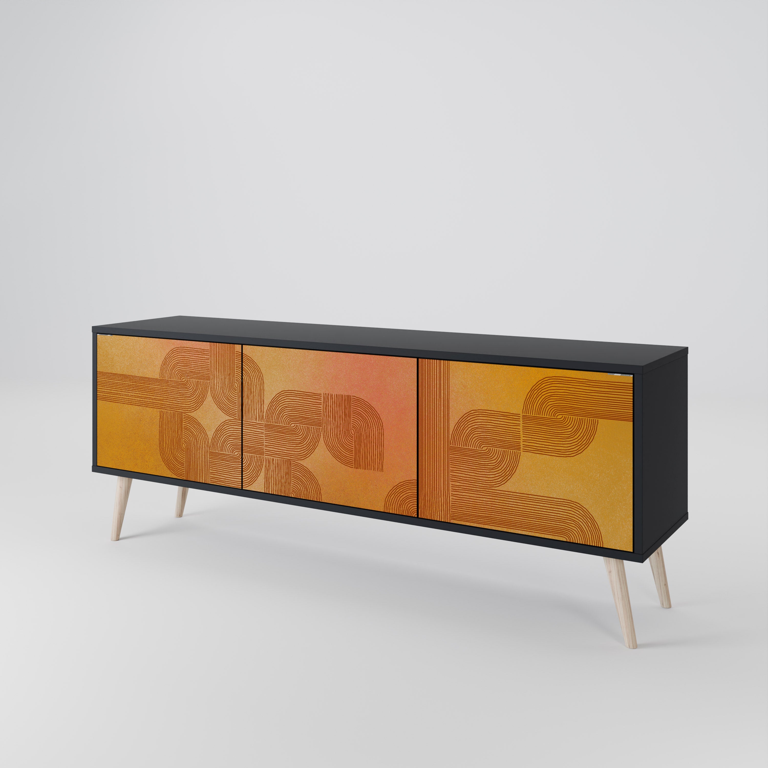 STRENGTHENING RELATION 3-Door TV Cabinet