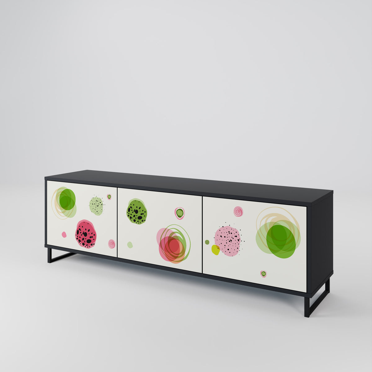COLORFUL COSMOS 3-Door TV Cabinet
