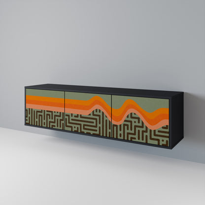 SIMPLE SOLUTIONS 3-Door TV Cabinet