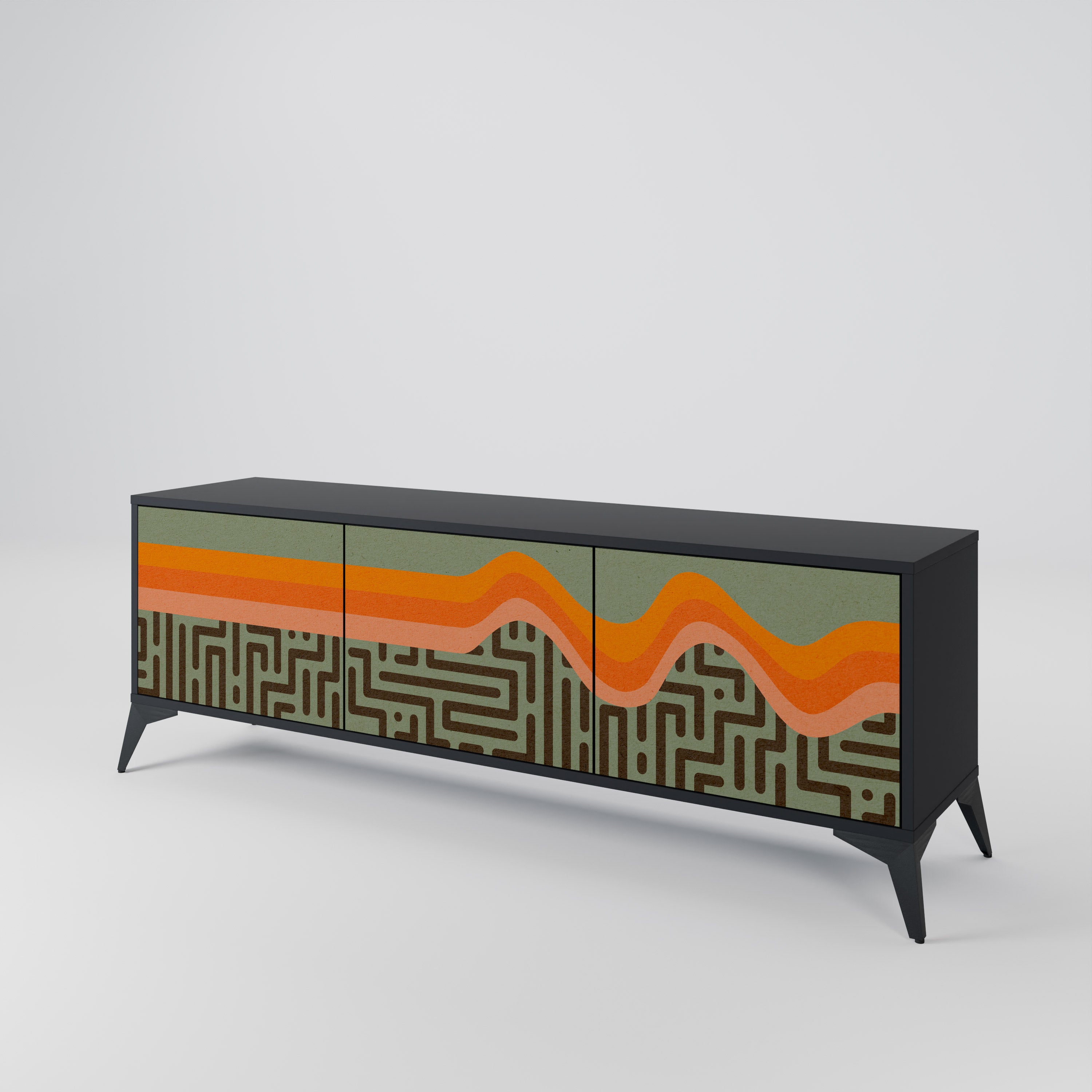 SIMPLE SOLUTIONS 3-Door TV Cabinet