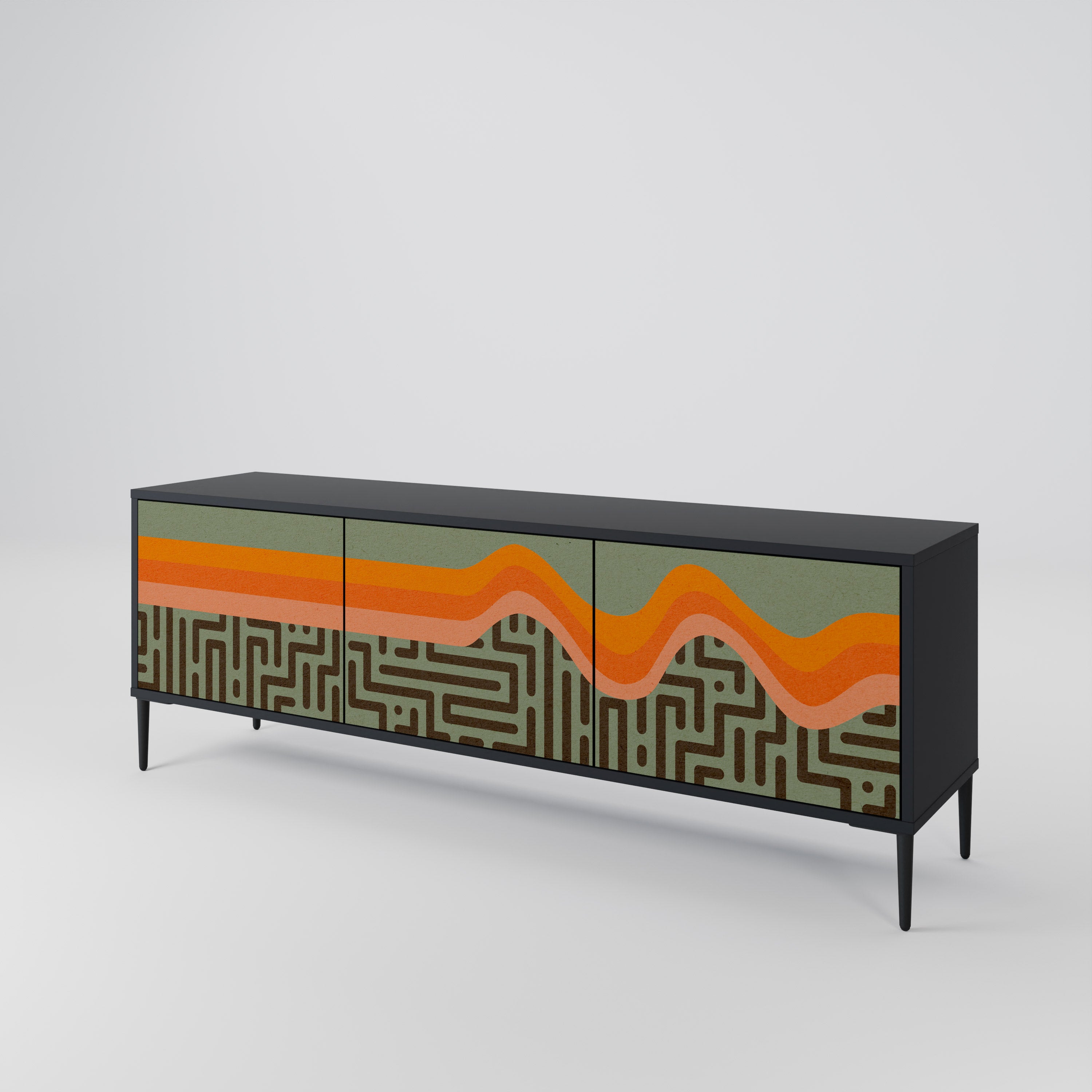 SIMPLE SOLUTIONS 3-Door TV Cabinet