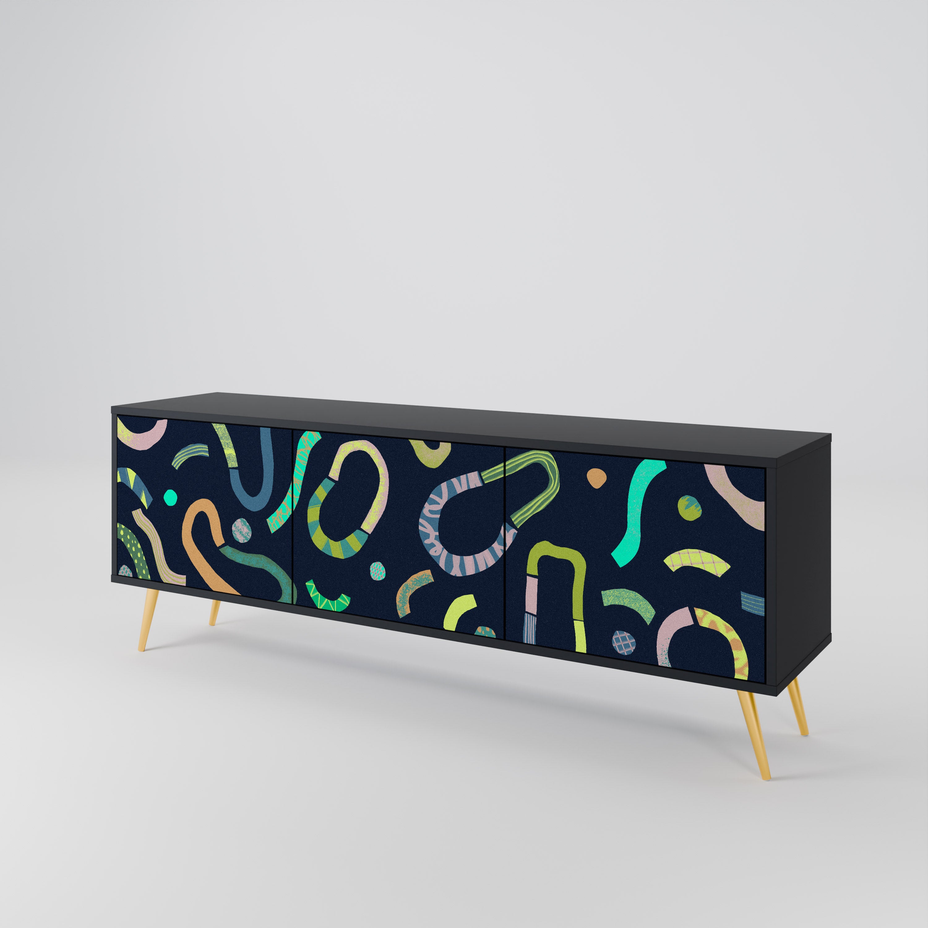 CONTRAST DANCE 3-Door TV Cabinet