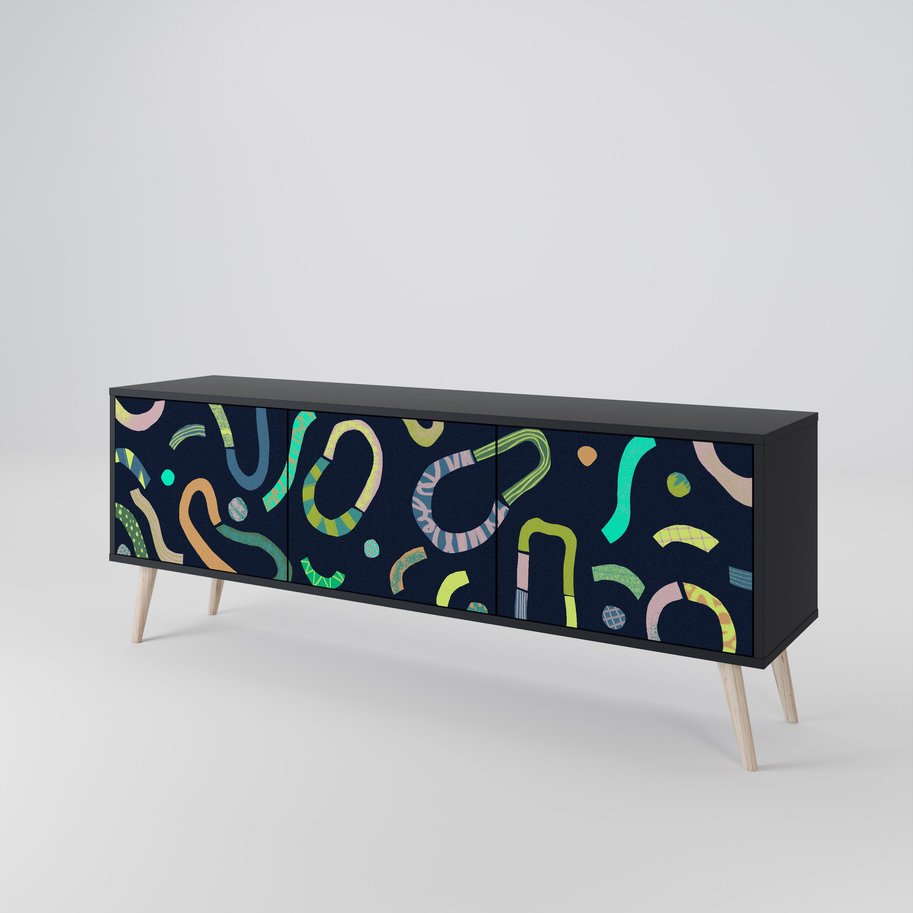 CONTRAST DANCE 3-Door TV Cabinet