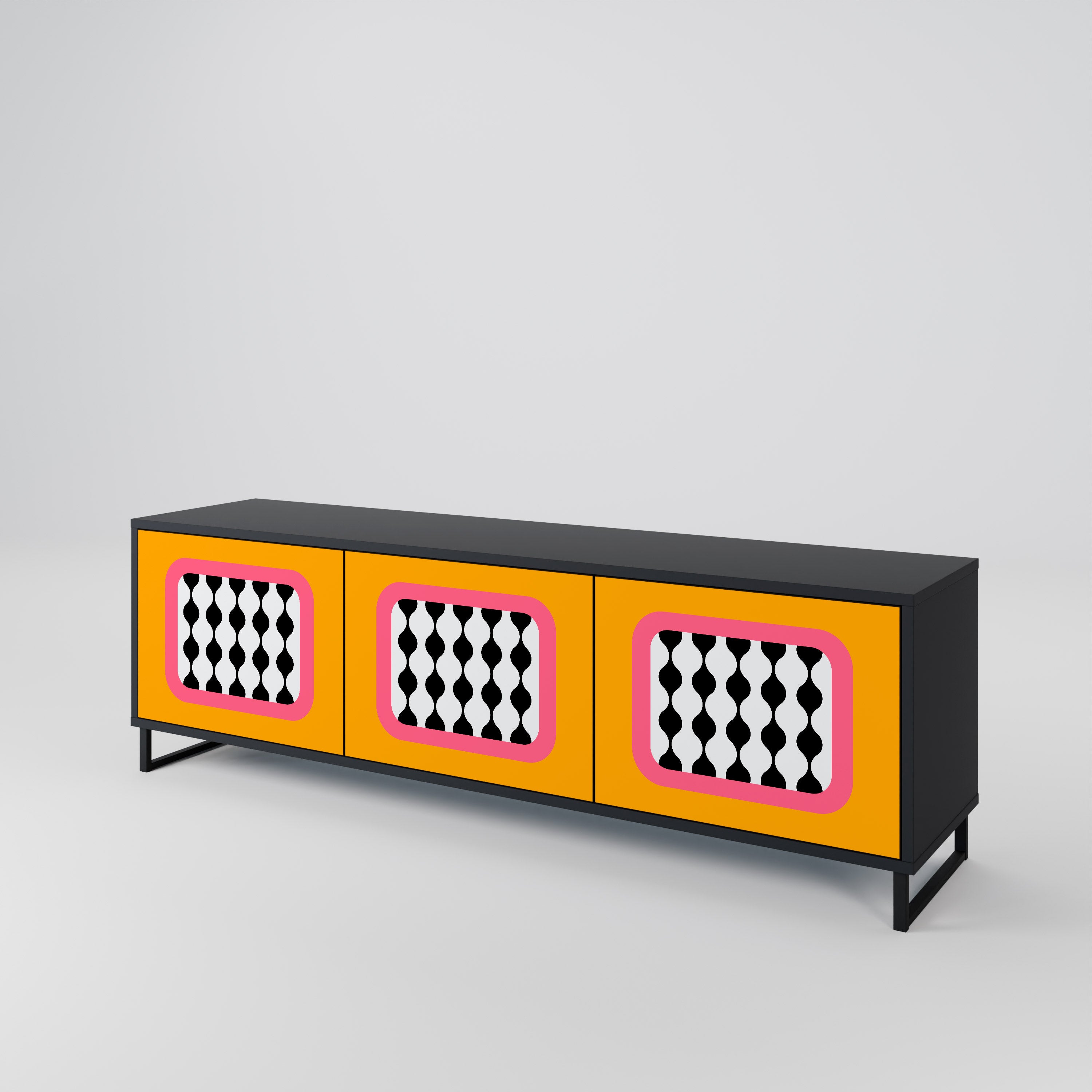 TEARS IN HEAVEN 3-Door TV Cabinet