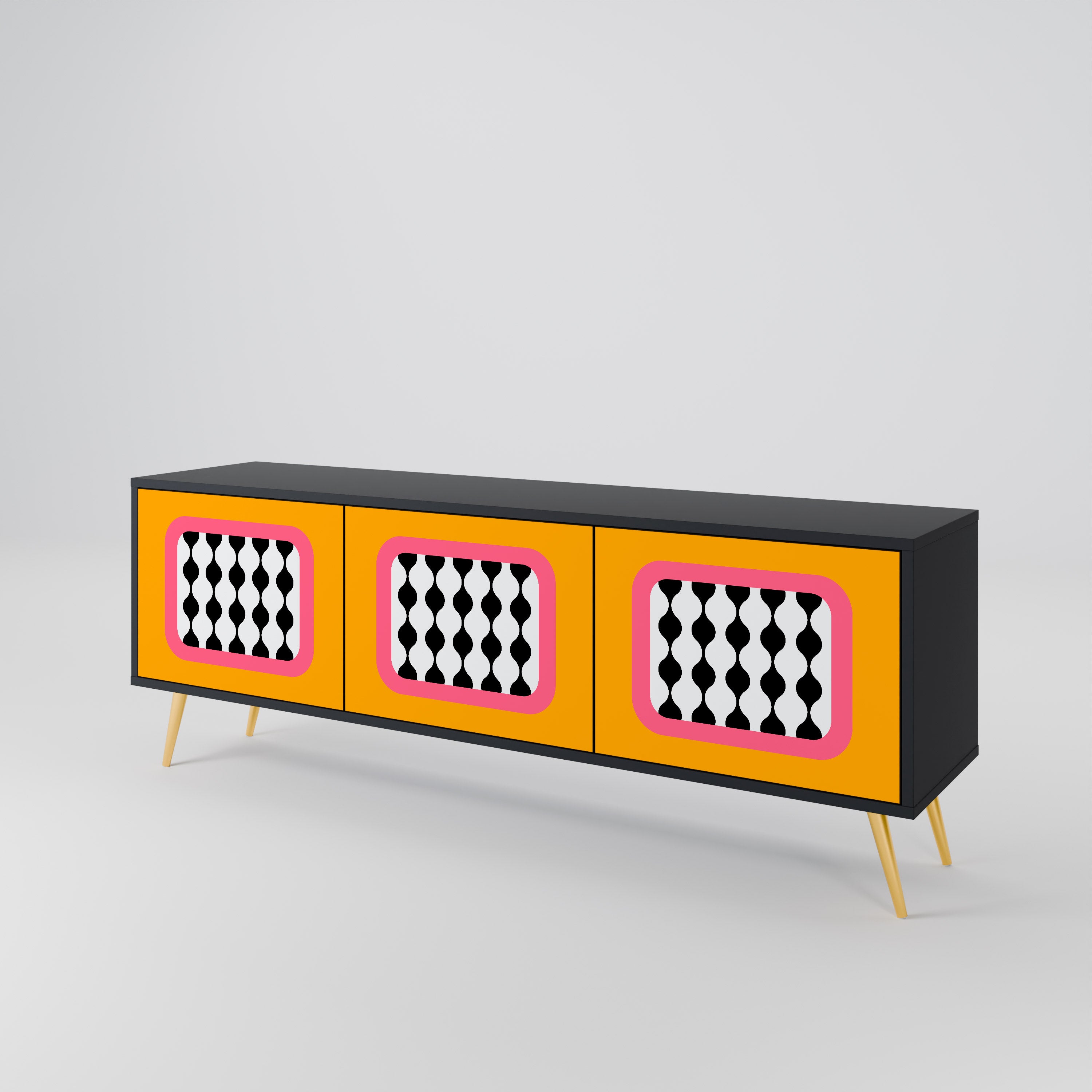 TEARS IN HEAVEN 3-Door TV Cabinet