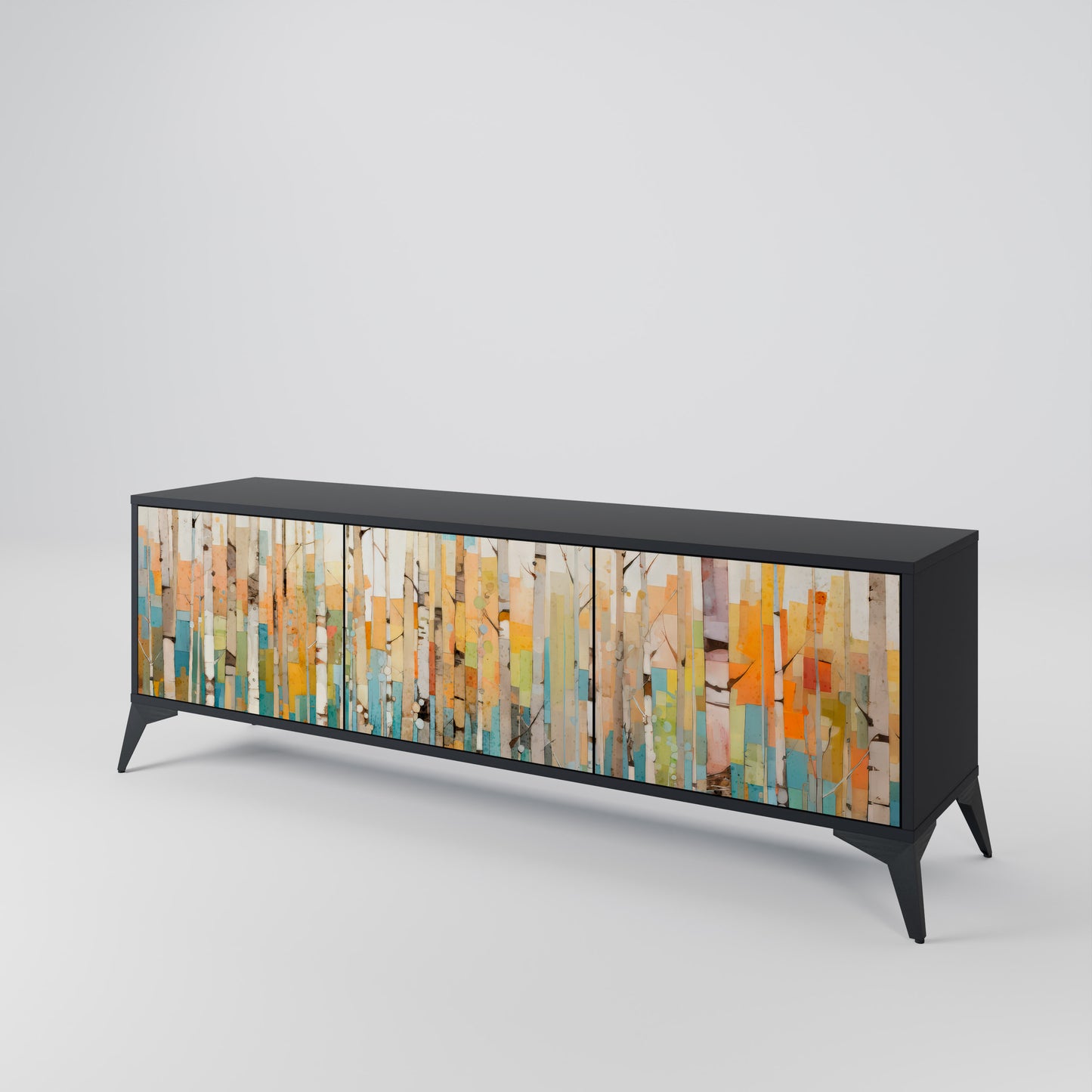 BIRCH KALEIDOSCOPE 3-Door TV Cabinet