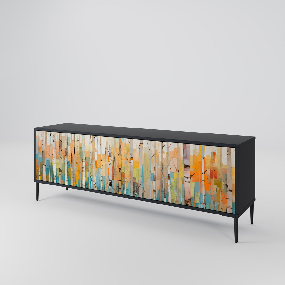 BIRCH KALEIDOSCOPE 3-Door TV Cabinet