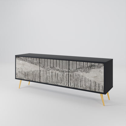 GRAIN LINES 3-Door TV Cabinet