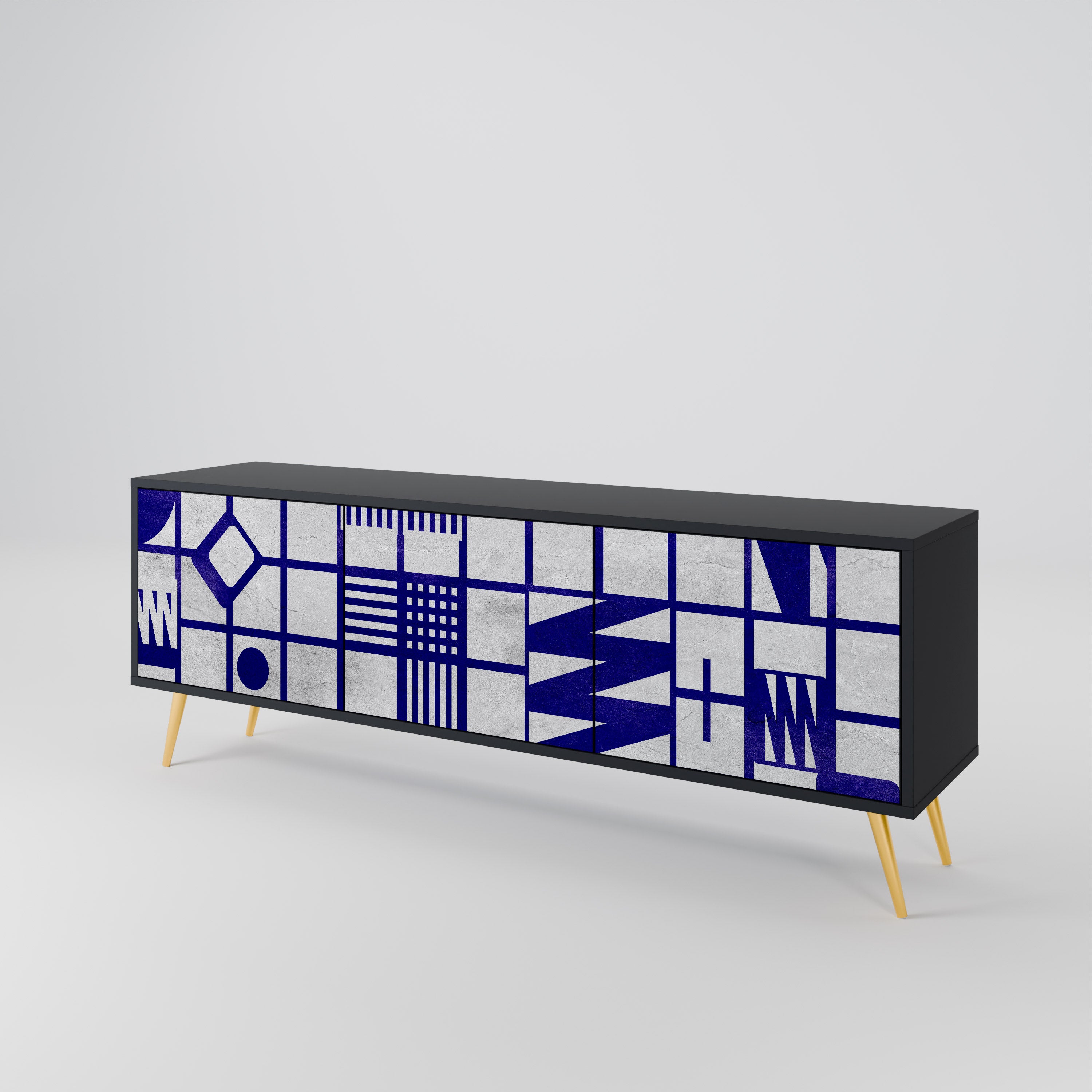 THE RIGHT PLACES 3-Door TV Cabinet