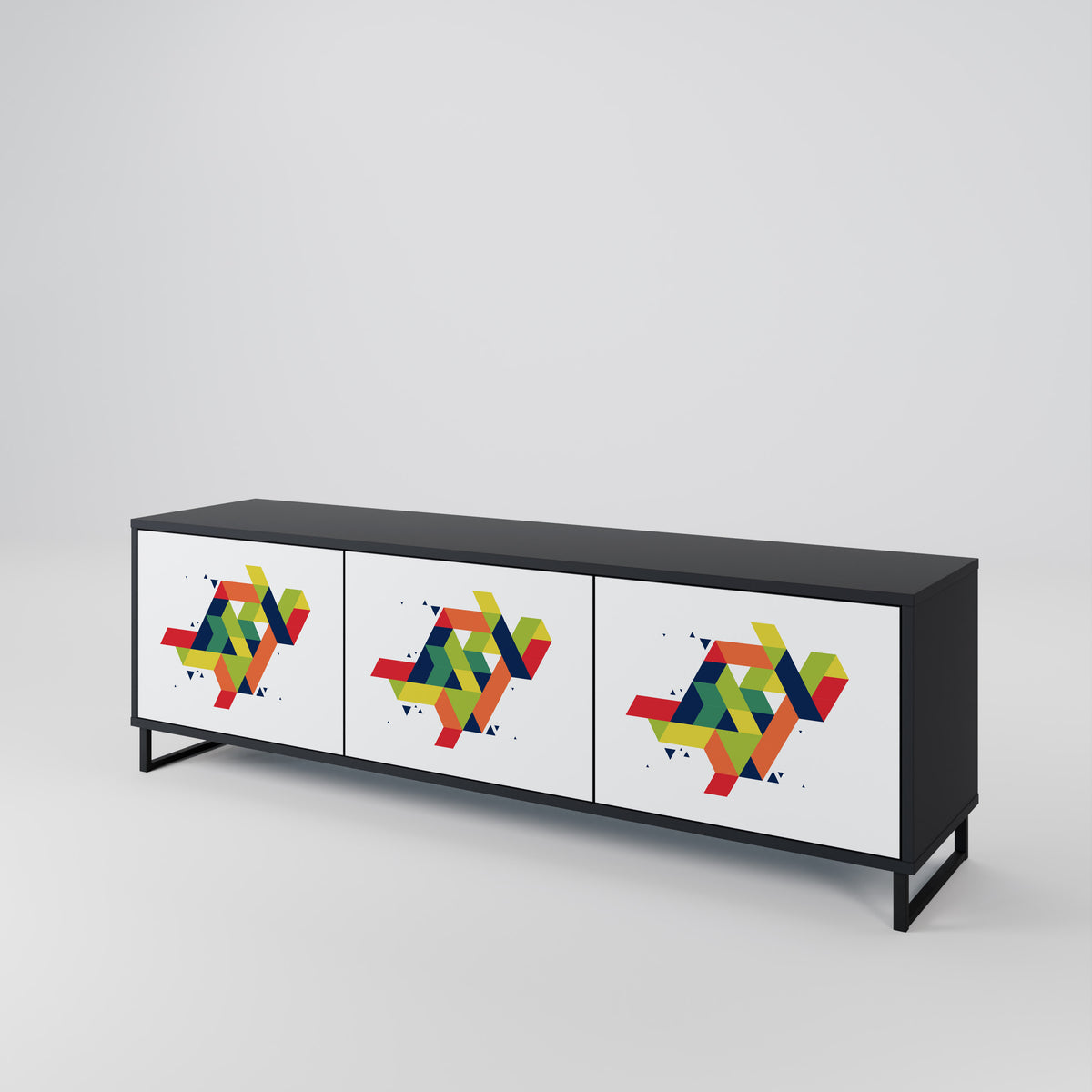 FUTURE SIGN 3-Door TV Cabinet