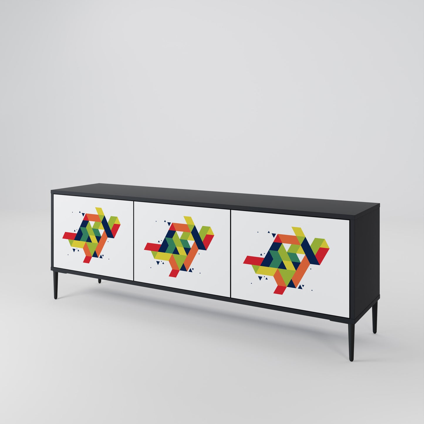 FUTURE SIGN 3-Door TV Cabinet