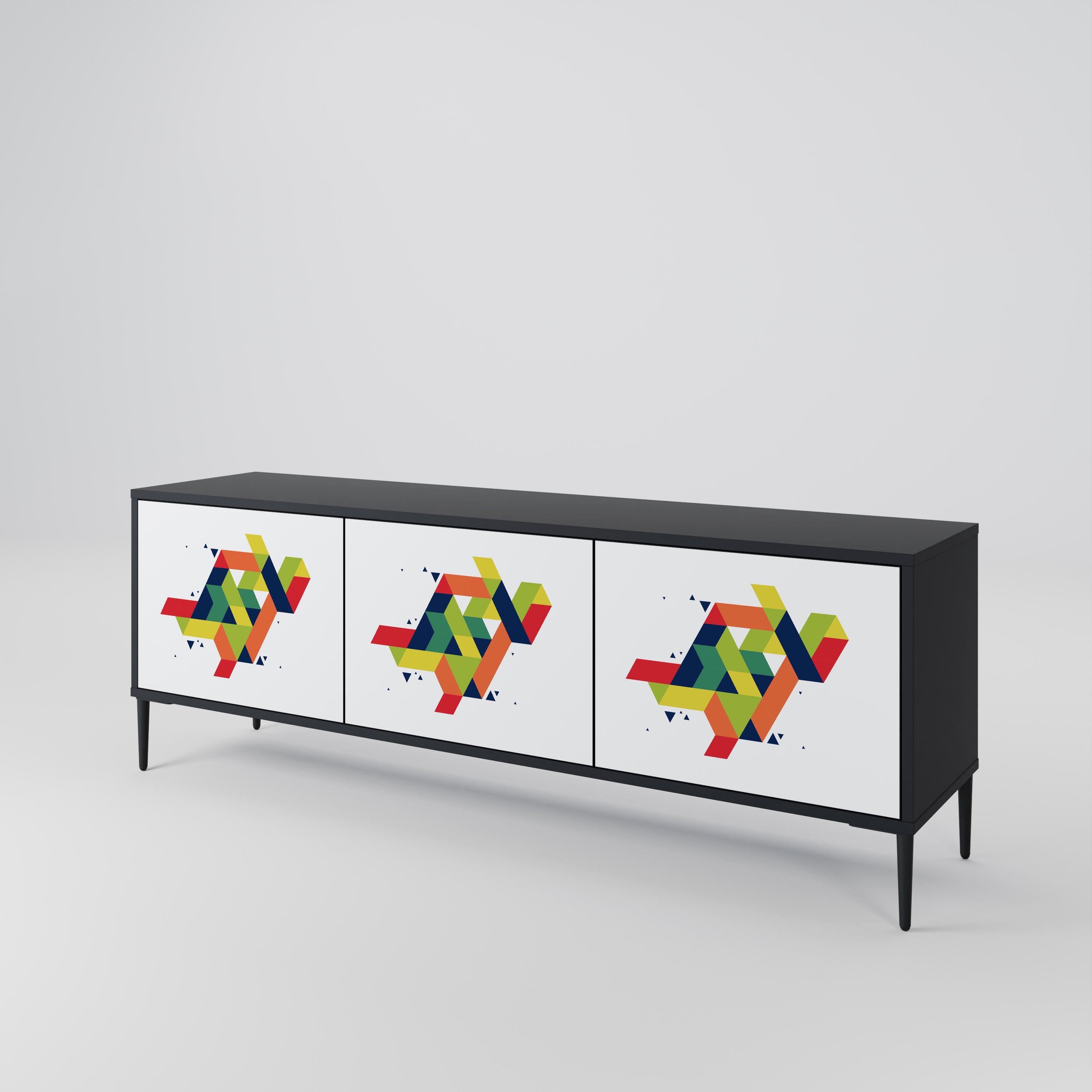 FUTURE SIGN 3-Door TV Cabinet