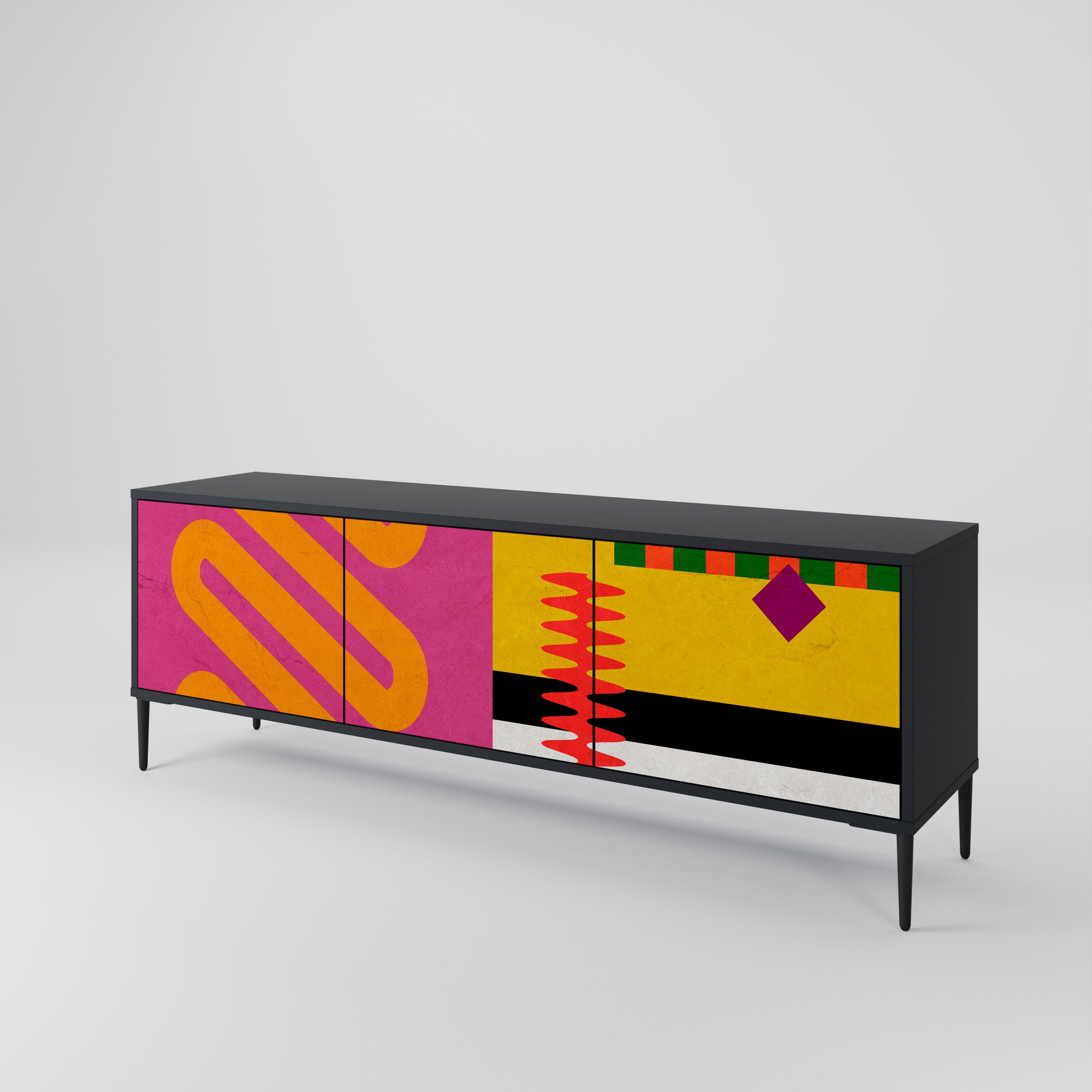 VIVID ART 3-Door TV Cabinet