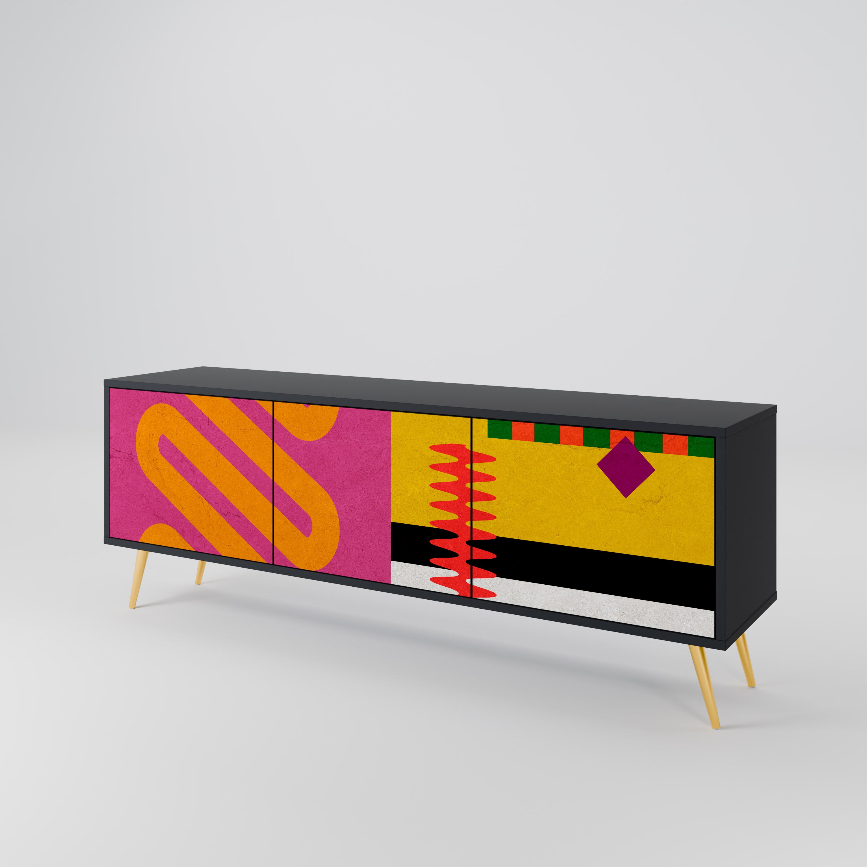 VIVID ART 3-Door TV Cabinet