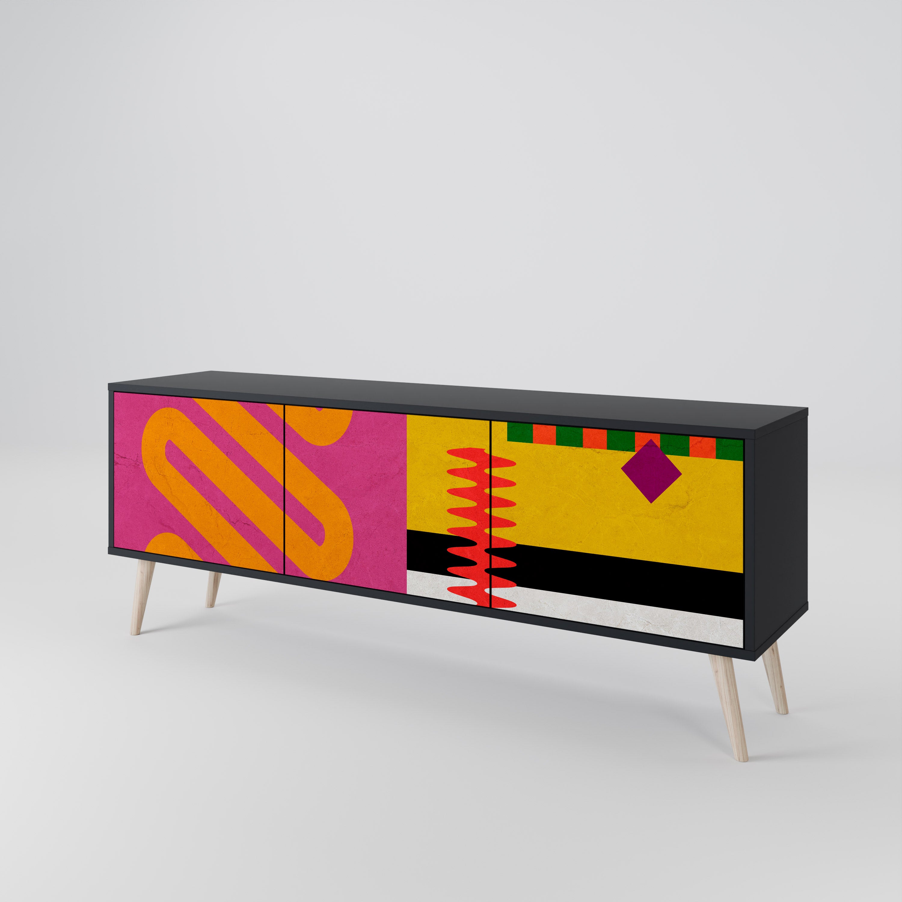 VIVID ART 3-Door TV Cabinet