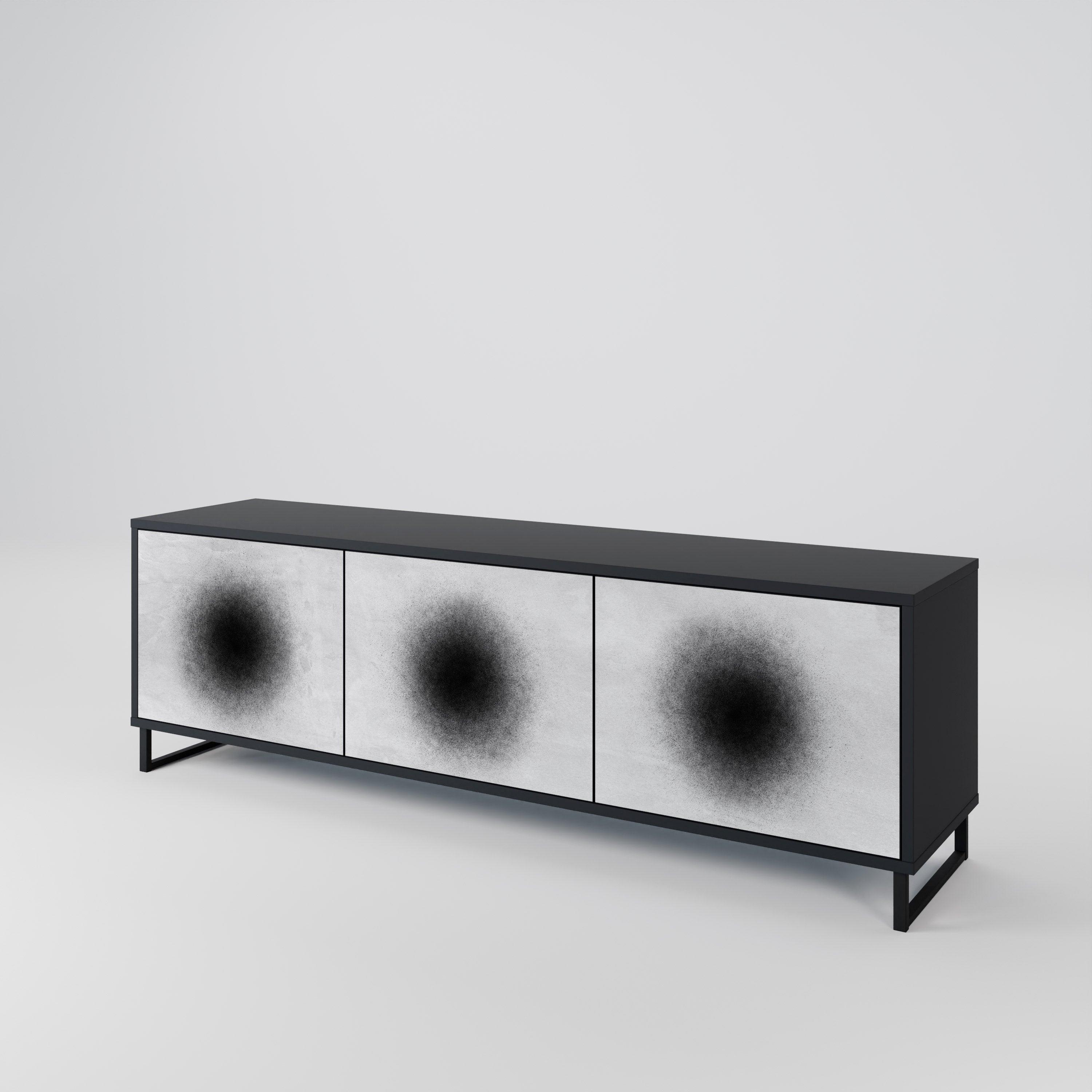 BLACK HOLE 3-Door TV Cabinet