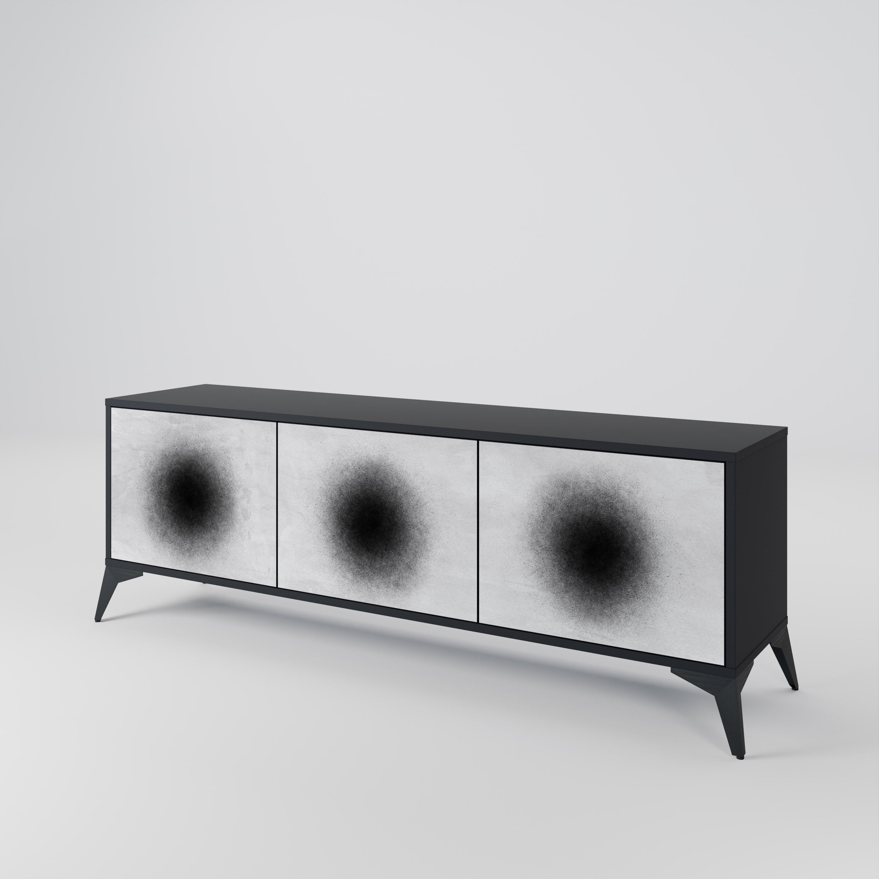 BLACK HOLE 3-Door TV Cabinet