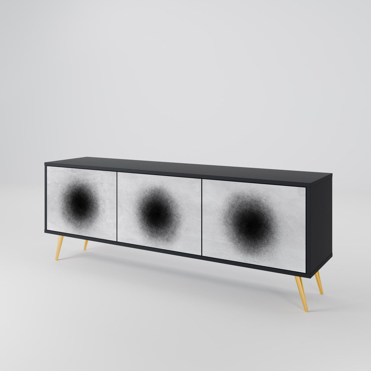 BLACK HOLE 3-Door TV Cabinet