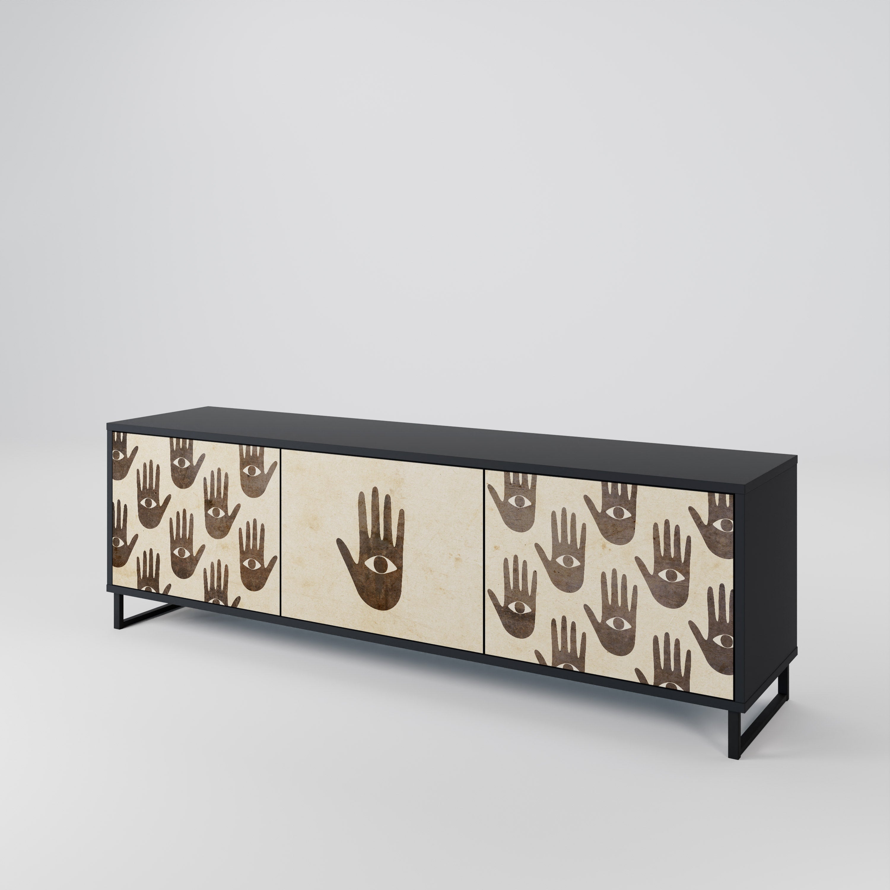 SEE MORE 3-Door TV Cabinet