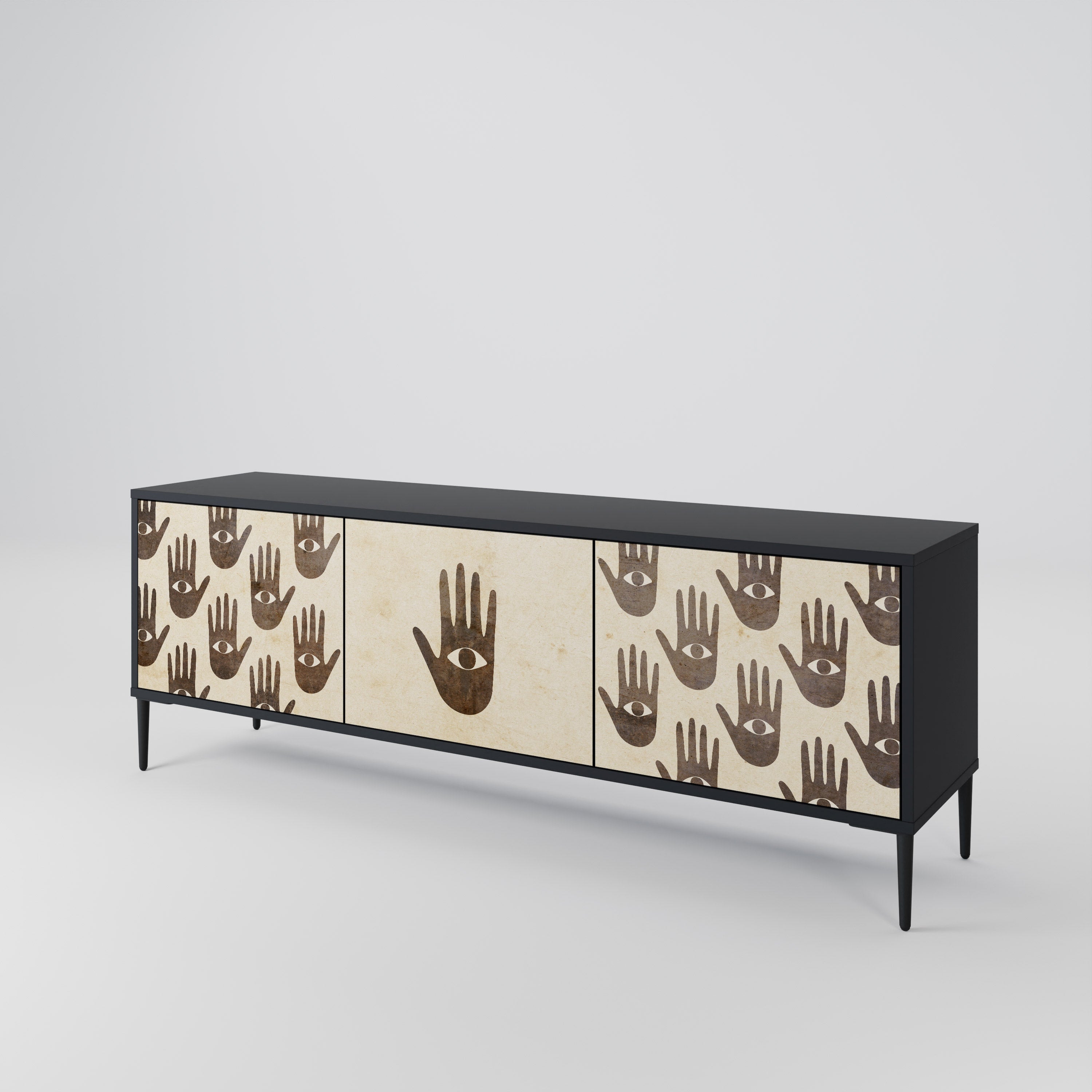 SEE MORE 3-Door TV Cabinet