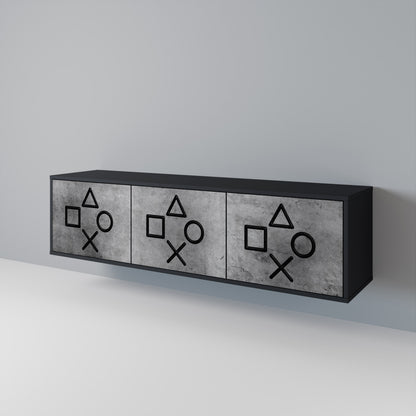 GAMER CHOICE 3-Door TV Cabinet