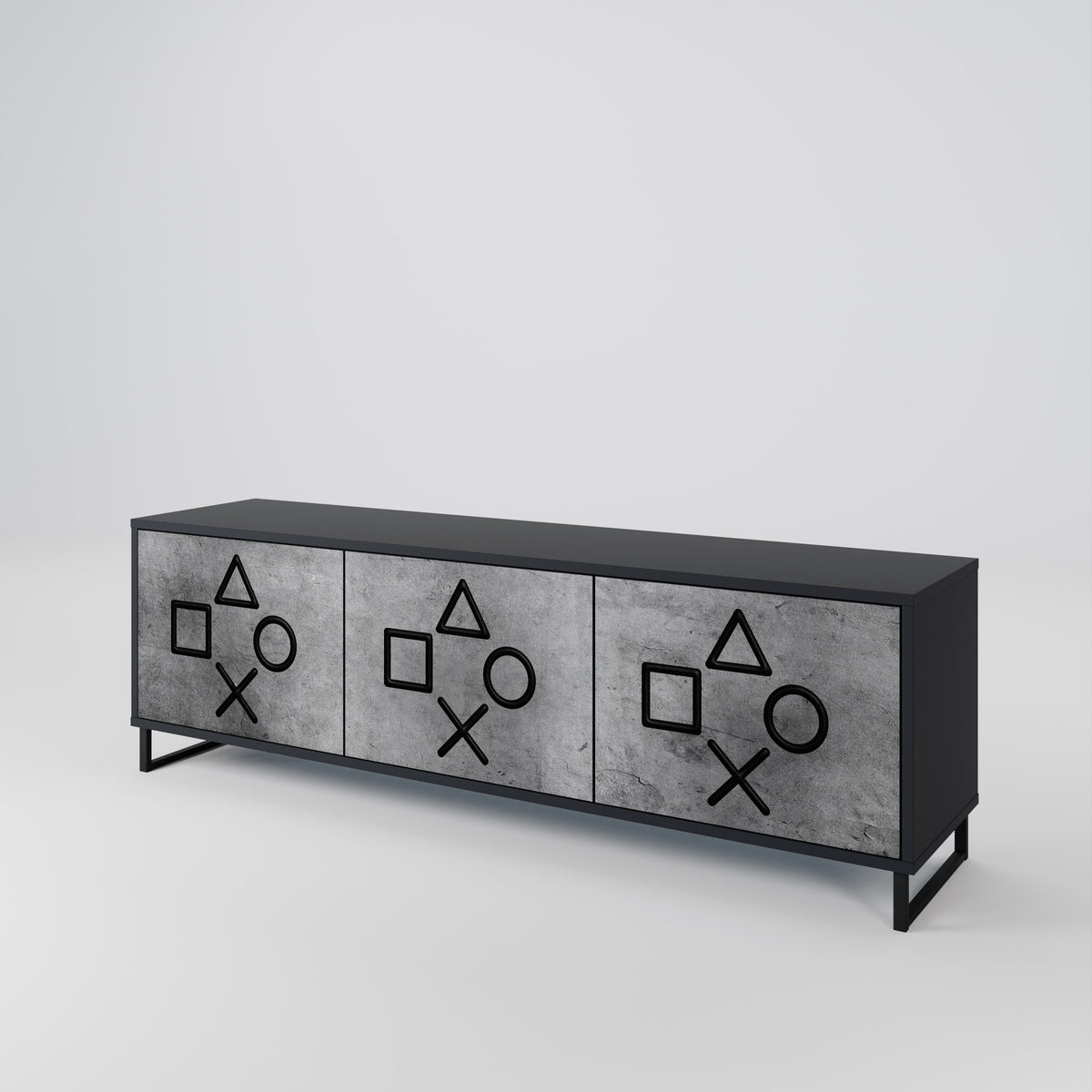 GAMER CHOICE 3-Door TV Cabinet