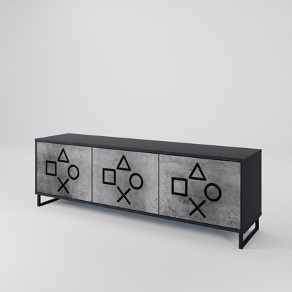 GAMER CHOICE 3-Door TV Cabinet