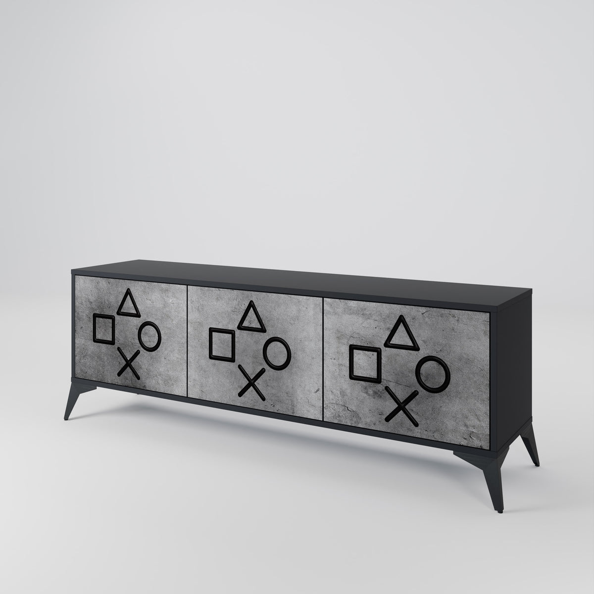 GAMER CHOICE 3-Door TV Cabinet