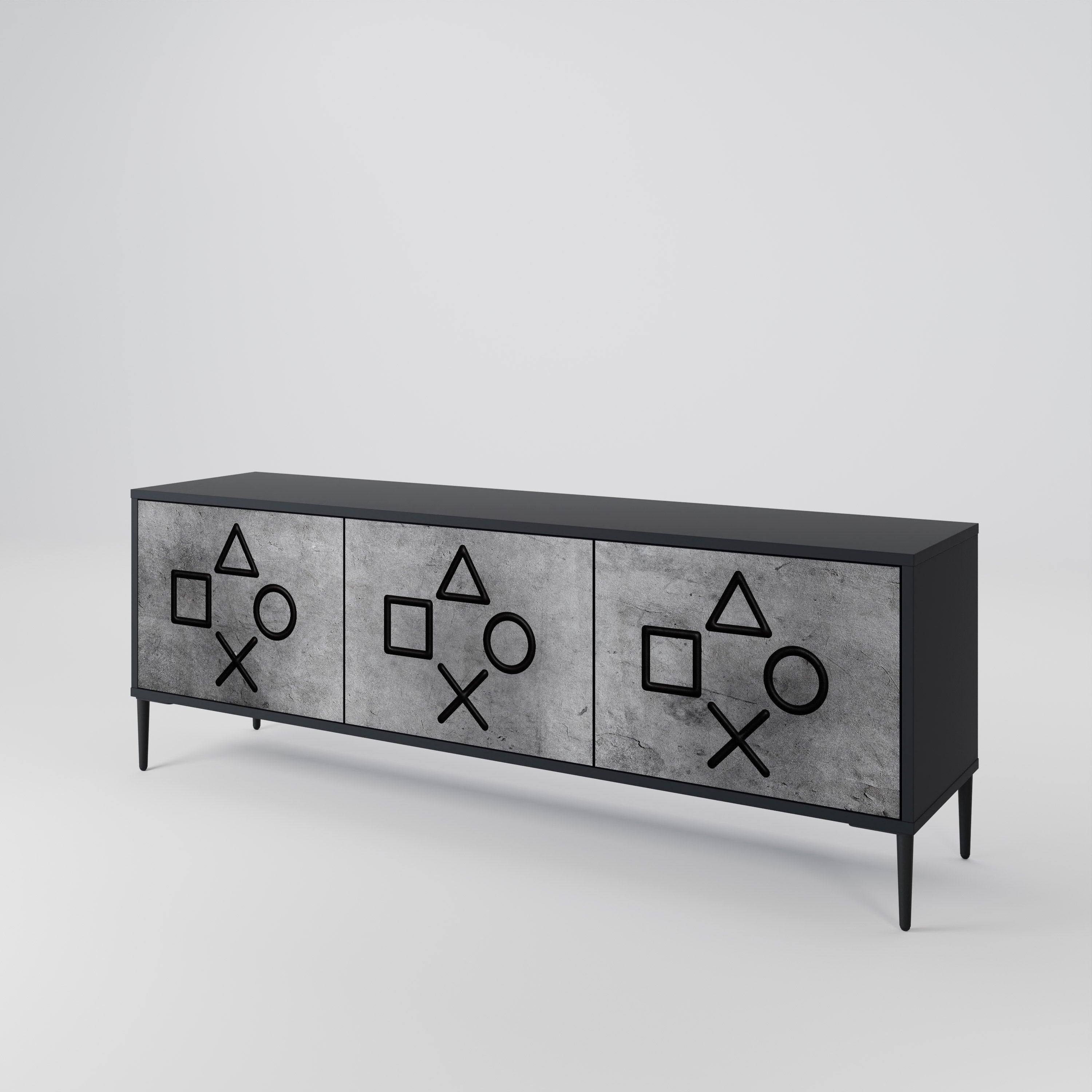 GAMER CHOICE 3-Door TV Cabinet