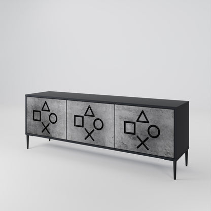 GAMER CHOICE 3-Door TV Cabinet