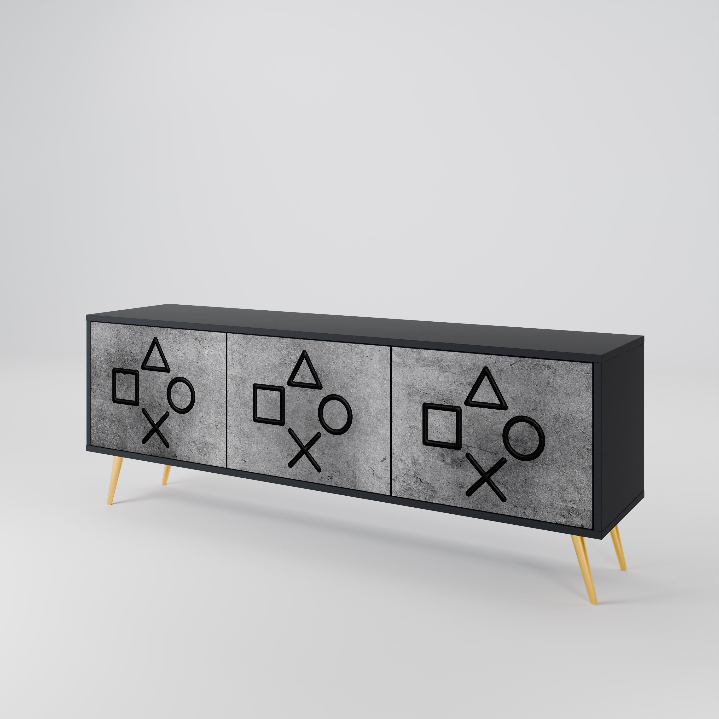 GAMER CHOICE 3-Door TV Cabinet