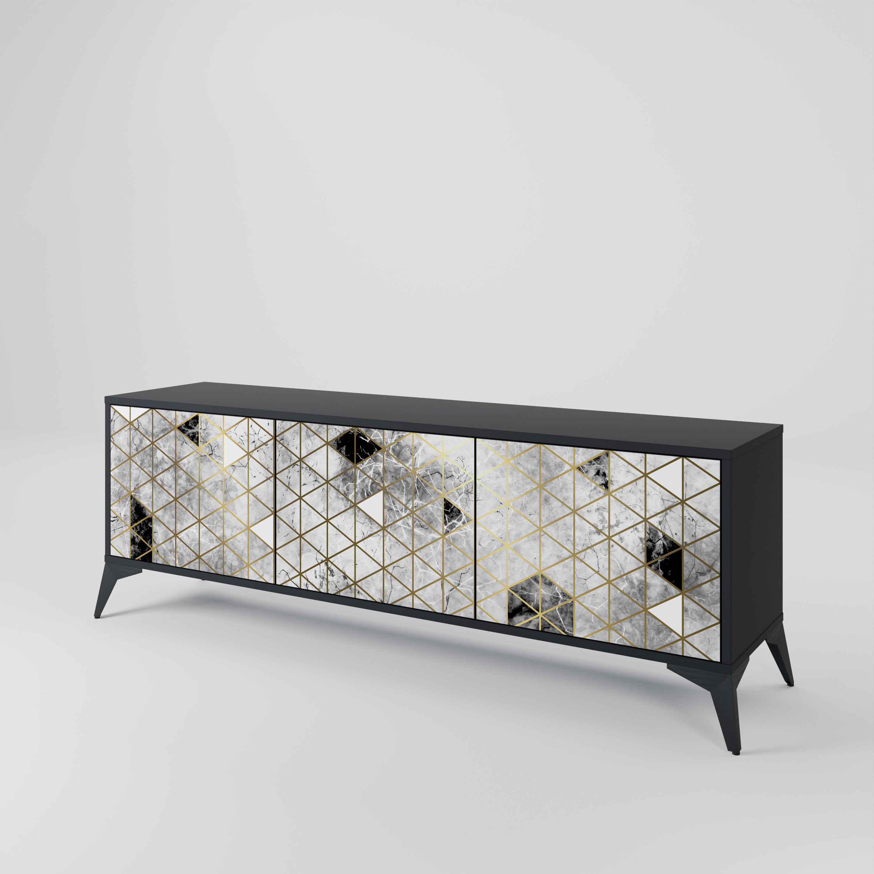 ASHEN ARIA 3-Door TV Cabinet