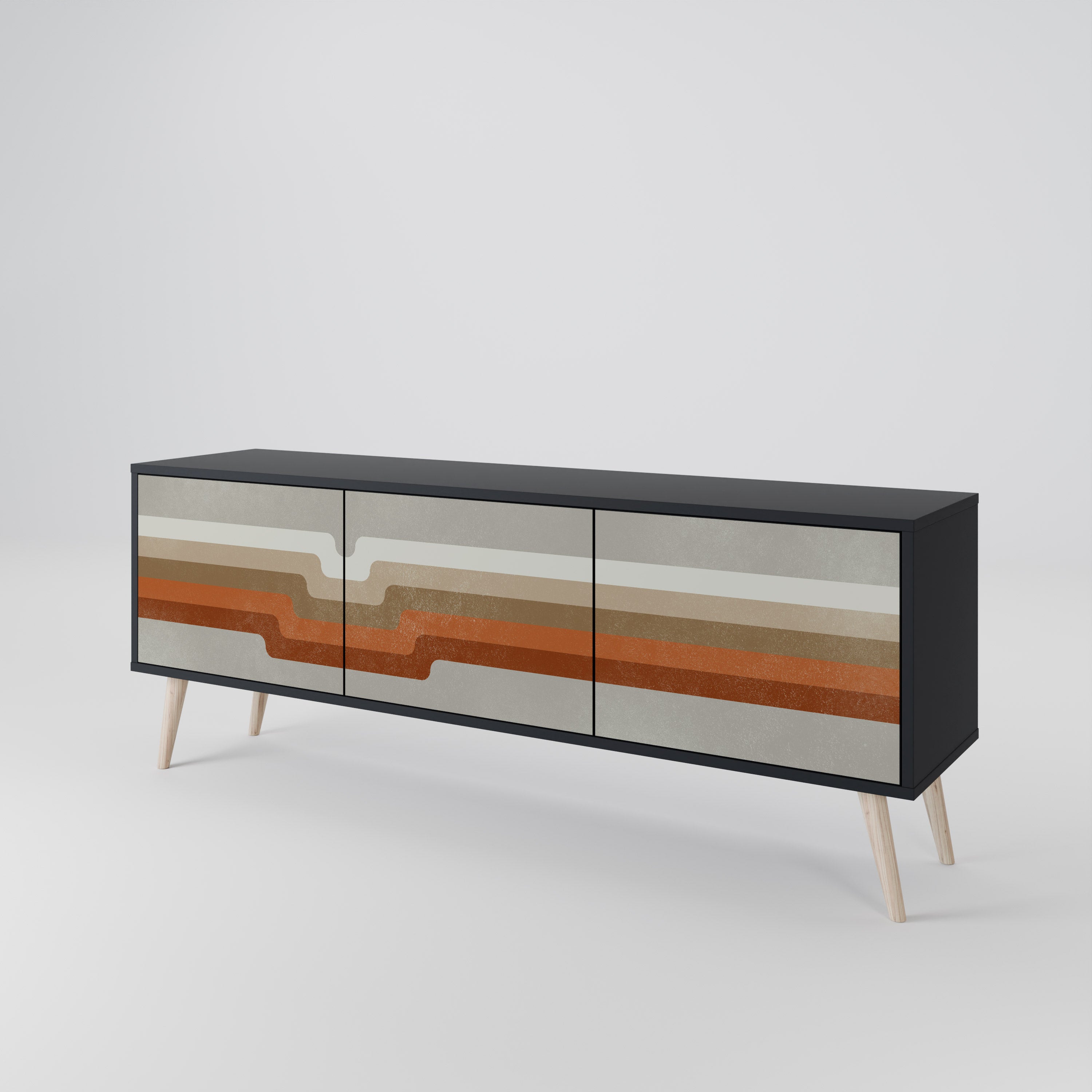 PECULIAR TRAIL 3-Door TV Cabinet