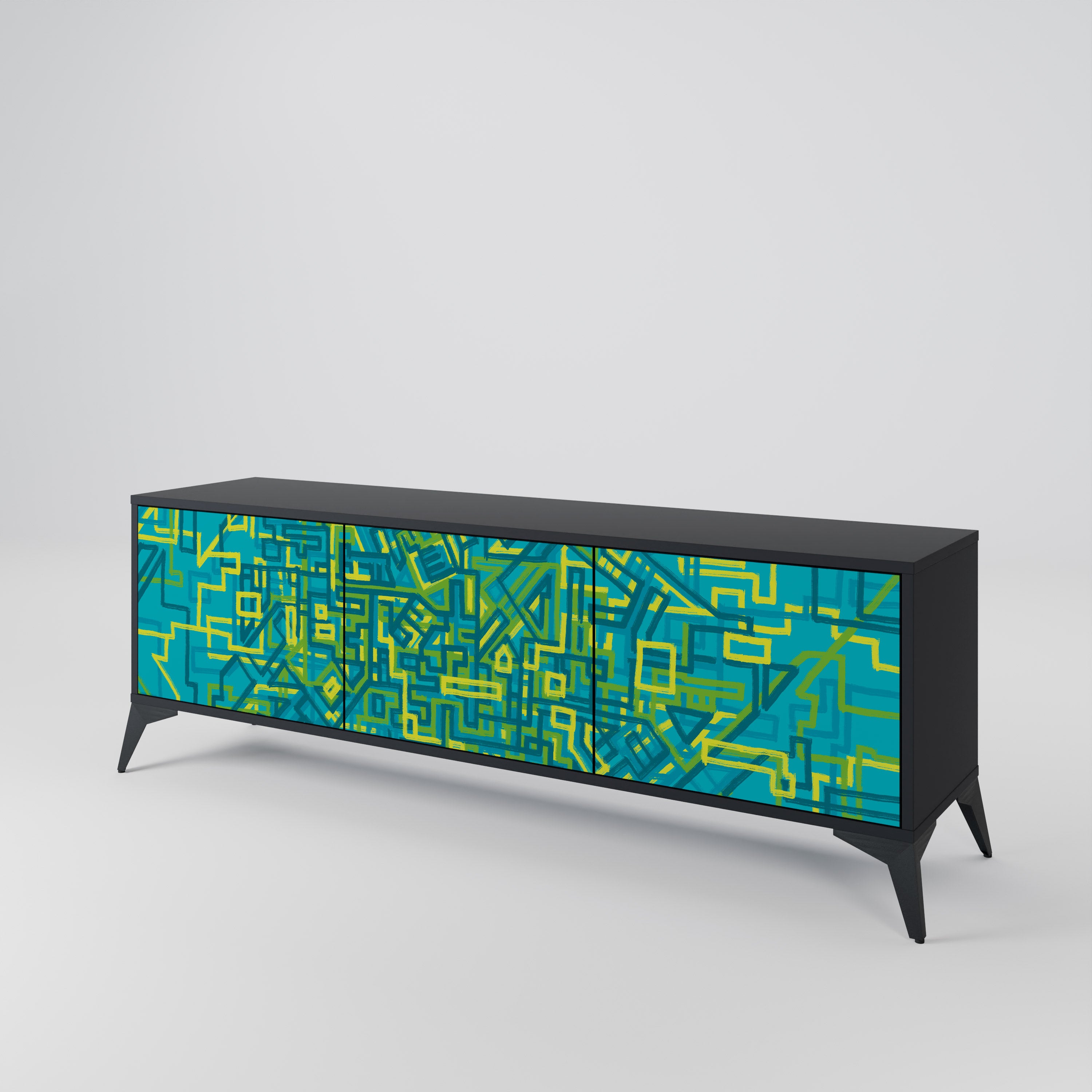 NOSTALGIC MEMORIES 3-Door TV Cabinet
