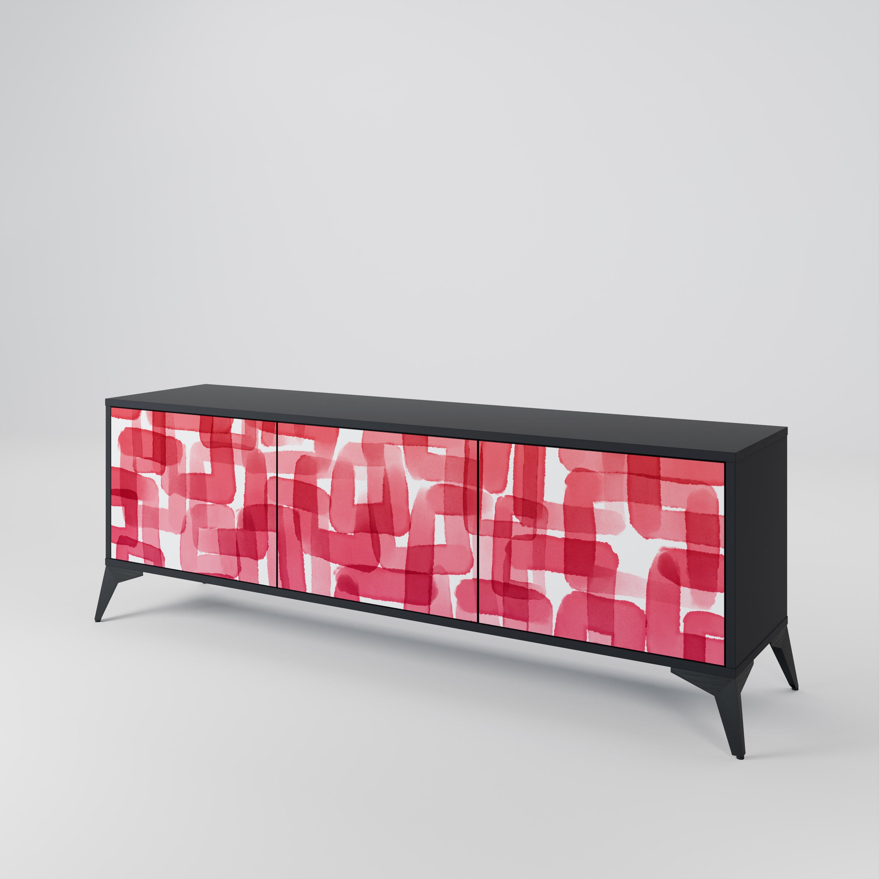 KALEIDOSCOPIC CUBISM 3-Door TV Cabinet