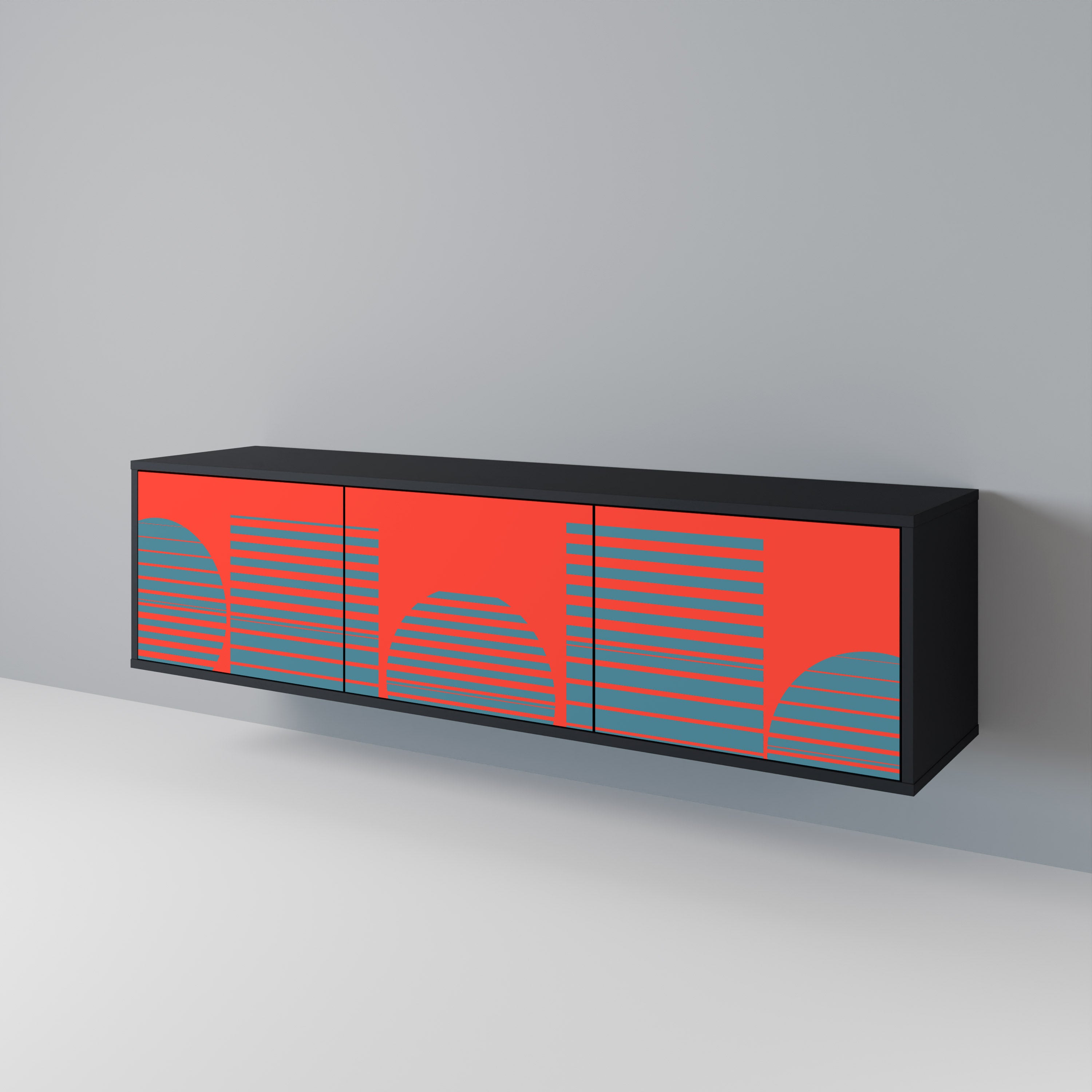 RISING GEOMETRY STARS 3-Door TV Cabinet