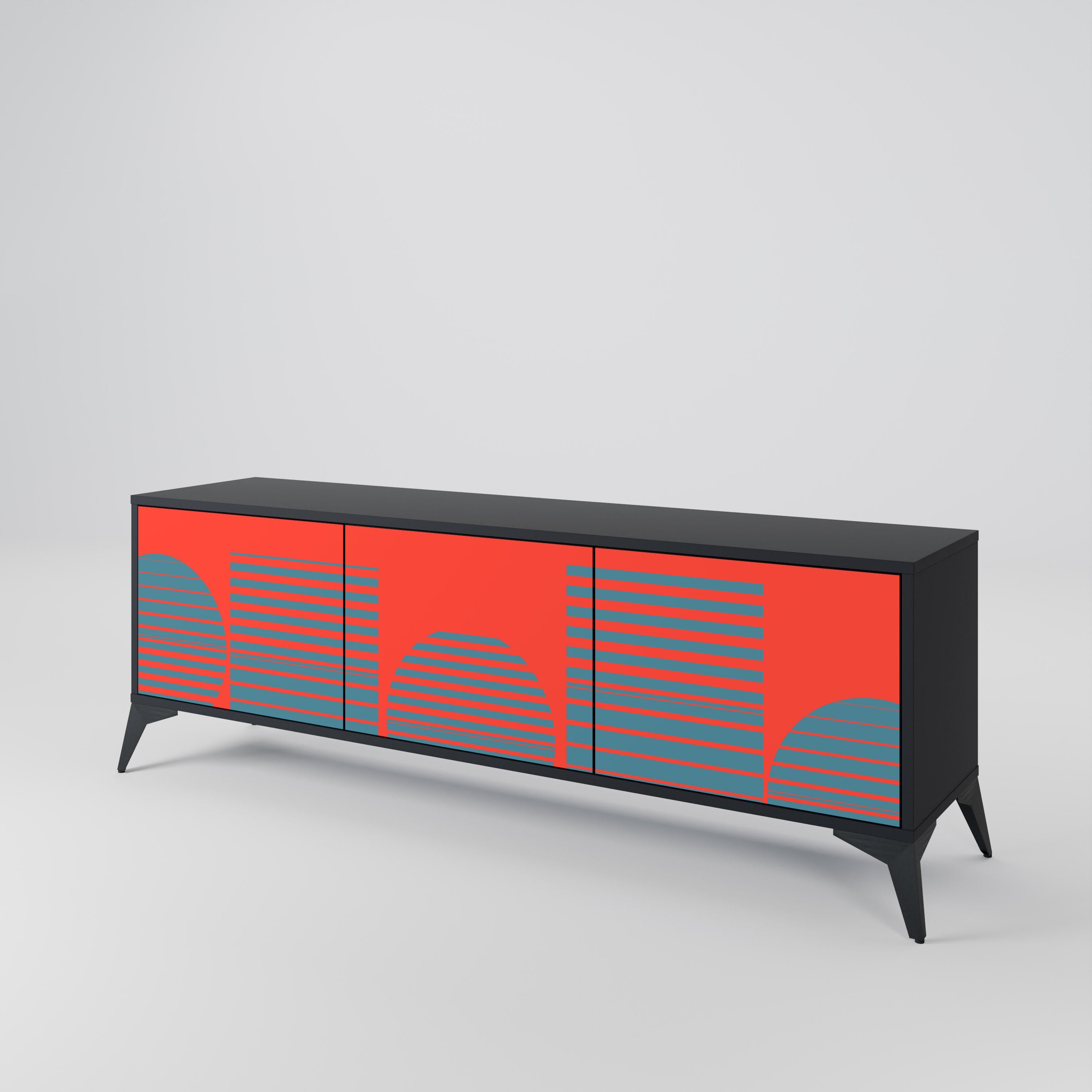 RISING GEOMETRY STARS 3-Door TV Cabinet