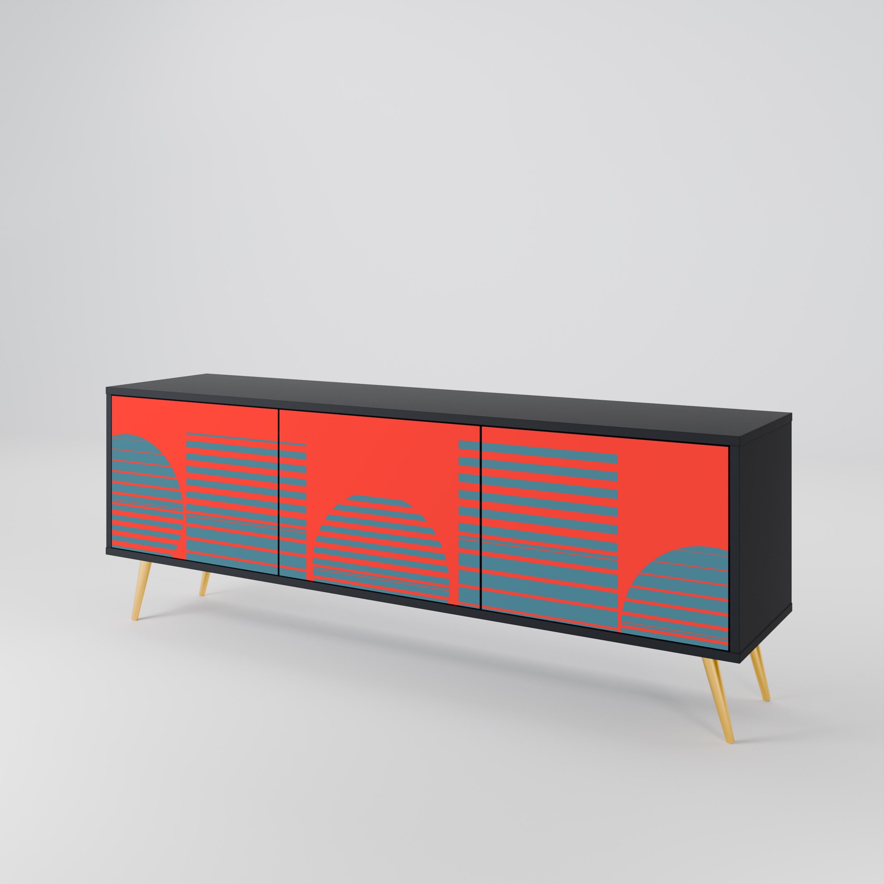 RISING GEOMETRY STARS 3-Door TV Cabinet