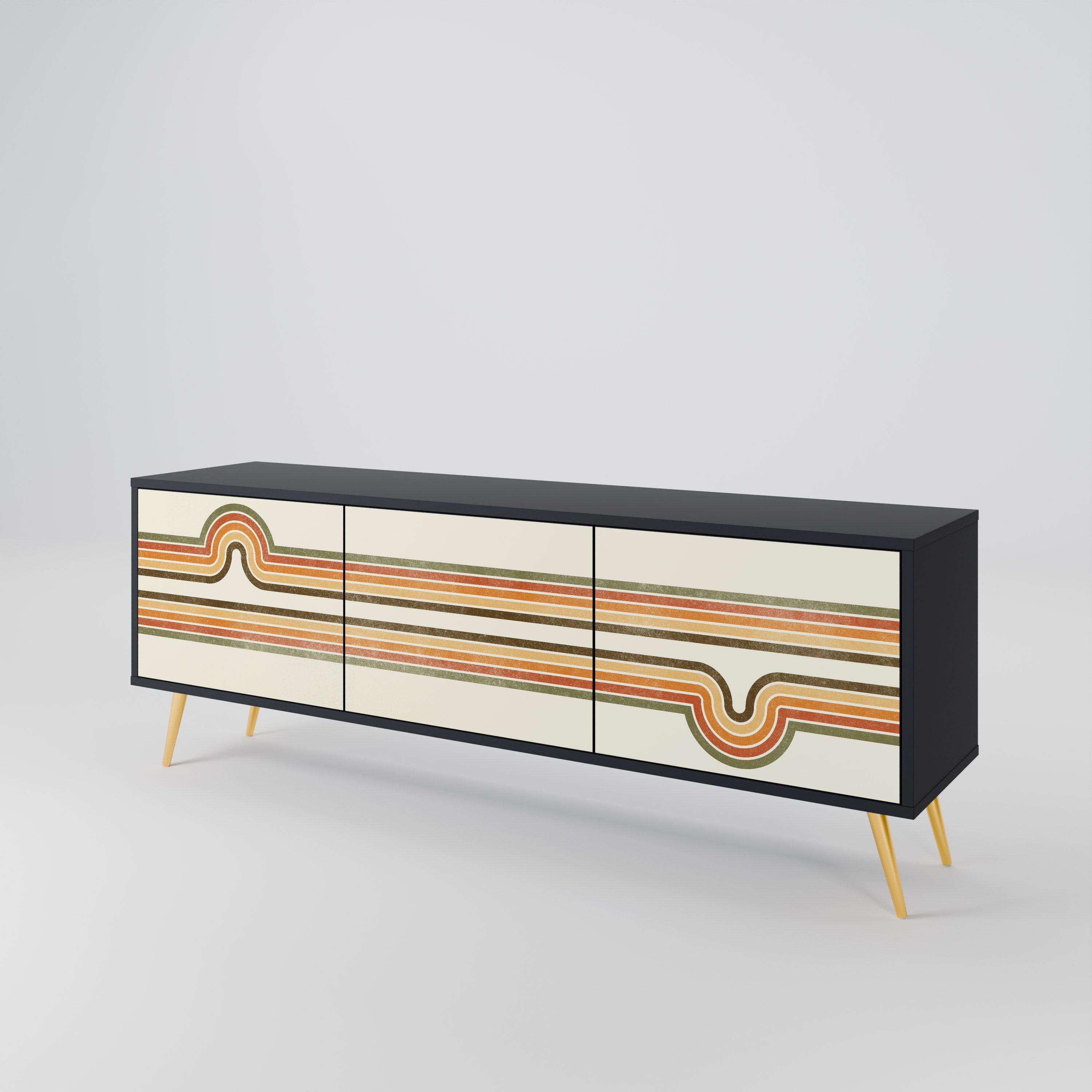 EXCEPTIONAL STREAM 3-Door TV Cabinet