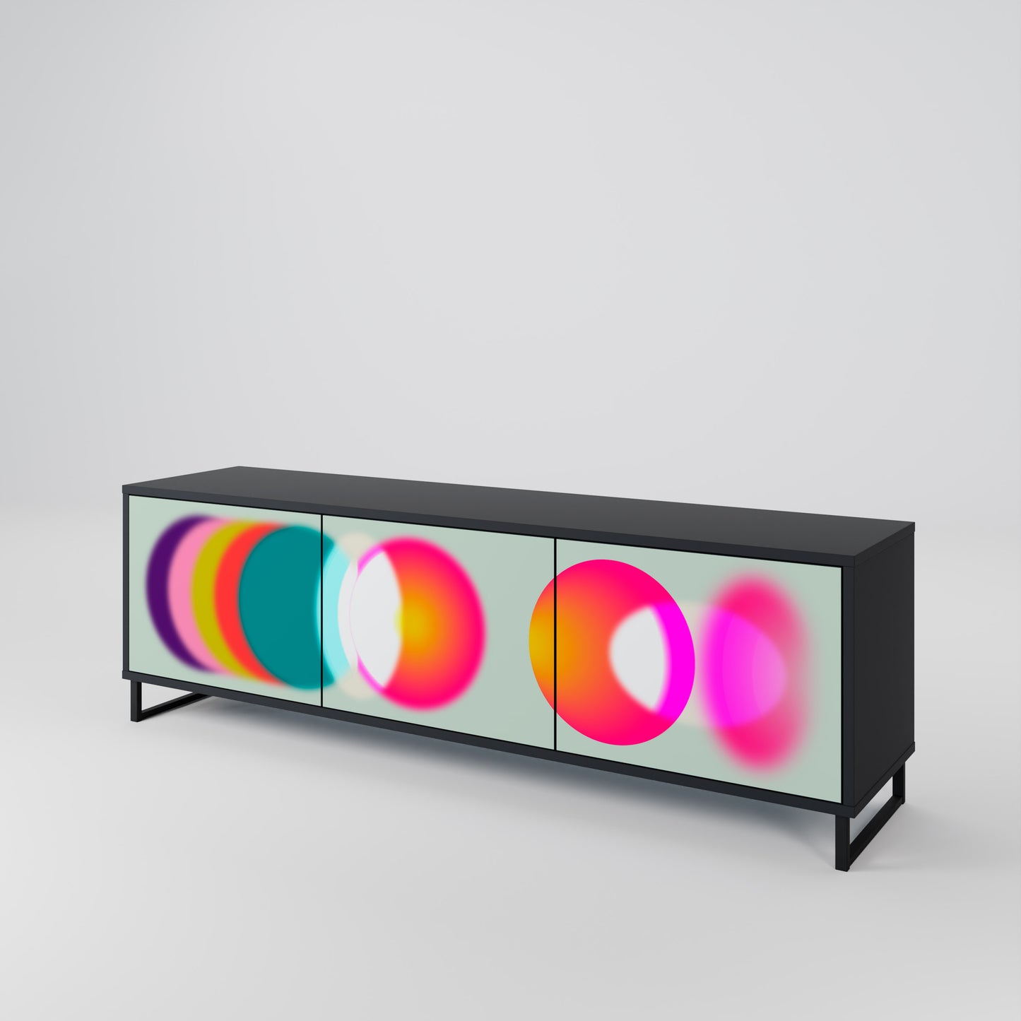 SYMPHONY OF COLORS 3-Door TV Cabinet