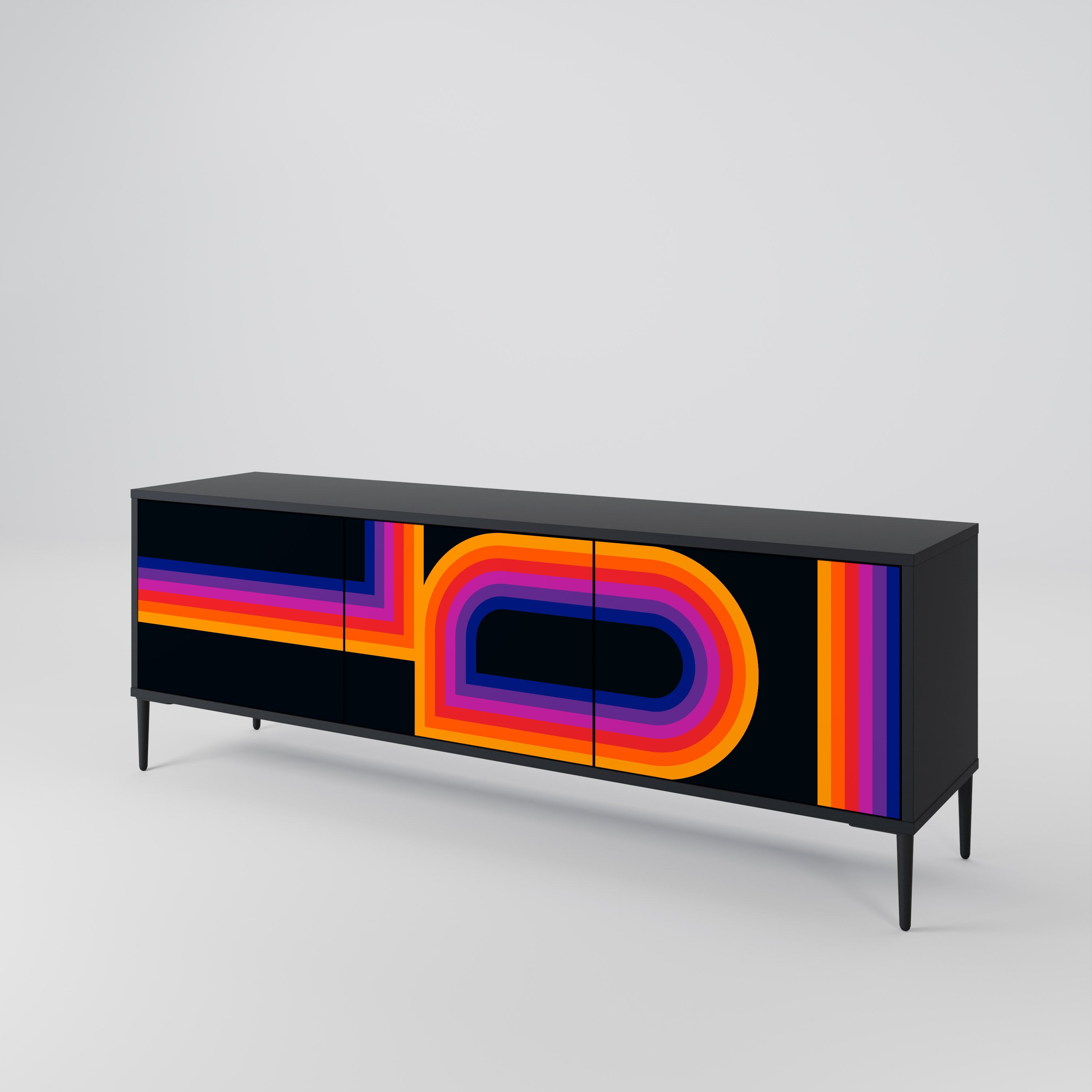 BLINDED BY THE LIGHTS 3-Door TV Cabinet