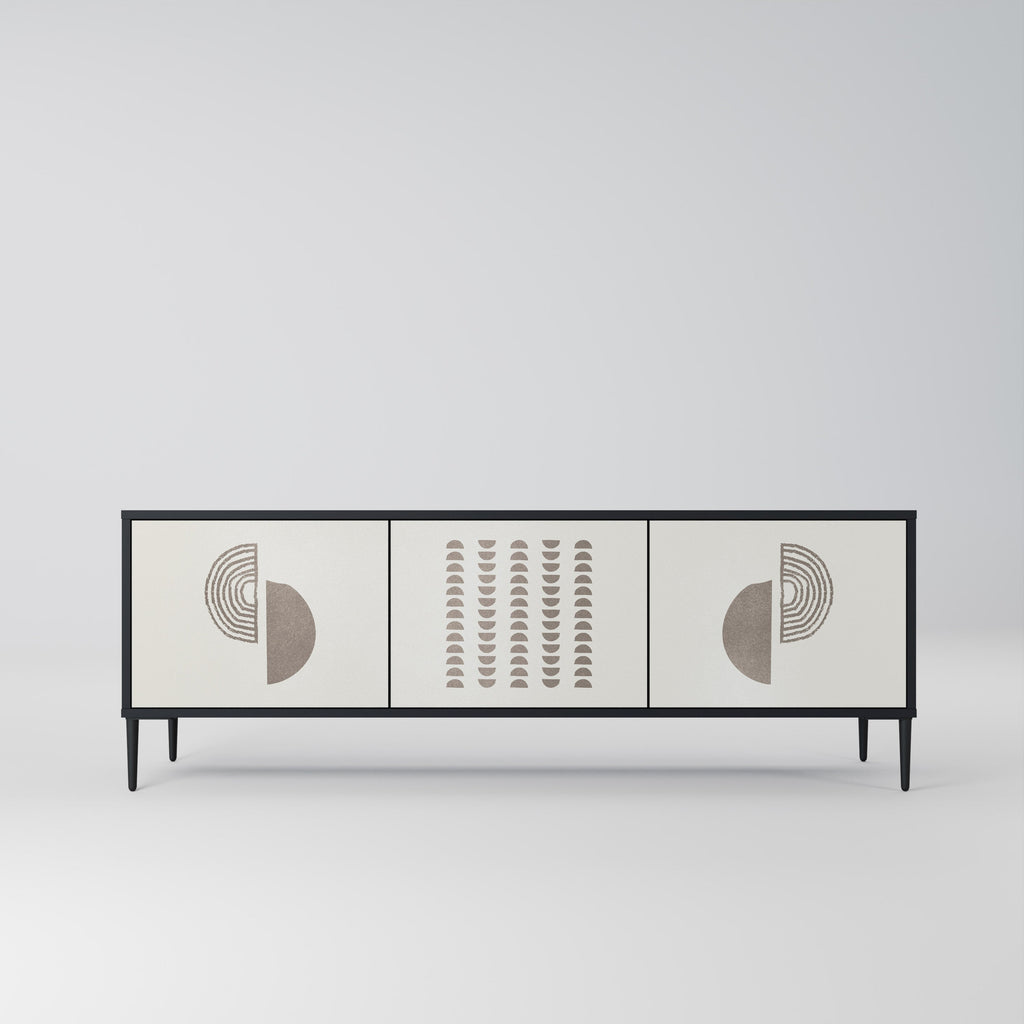 Meuble TV 3 portes HARMONY ESSENCE finition noire