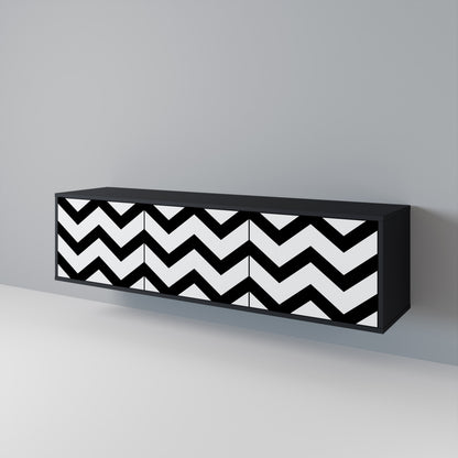 CLASSIC ZIG ZAG 3-Door TV Cabinet