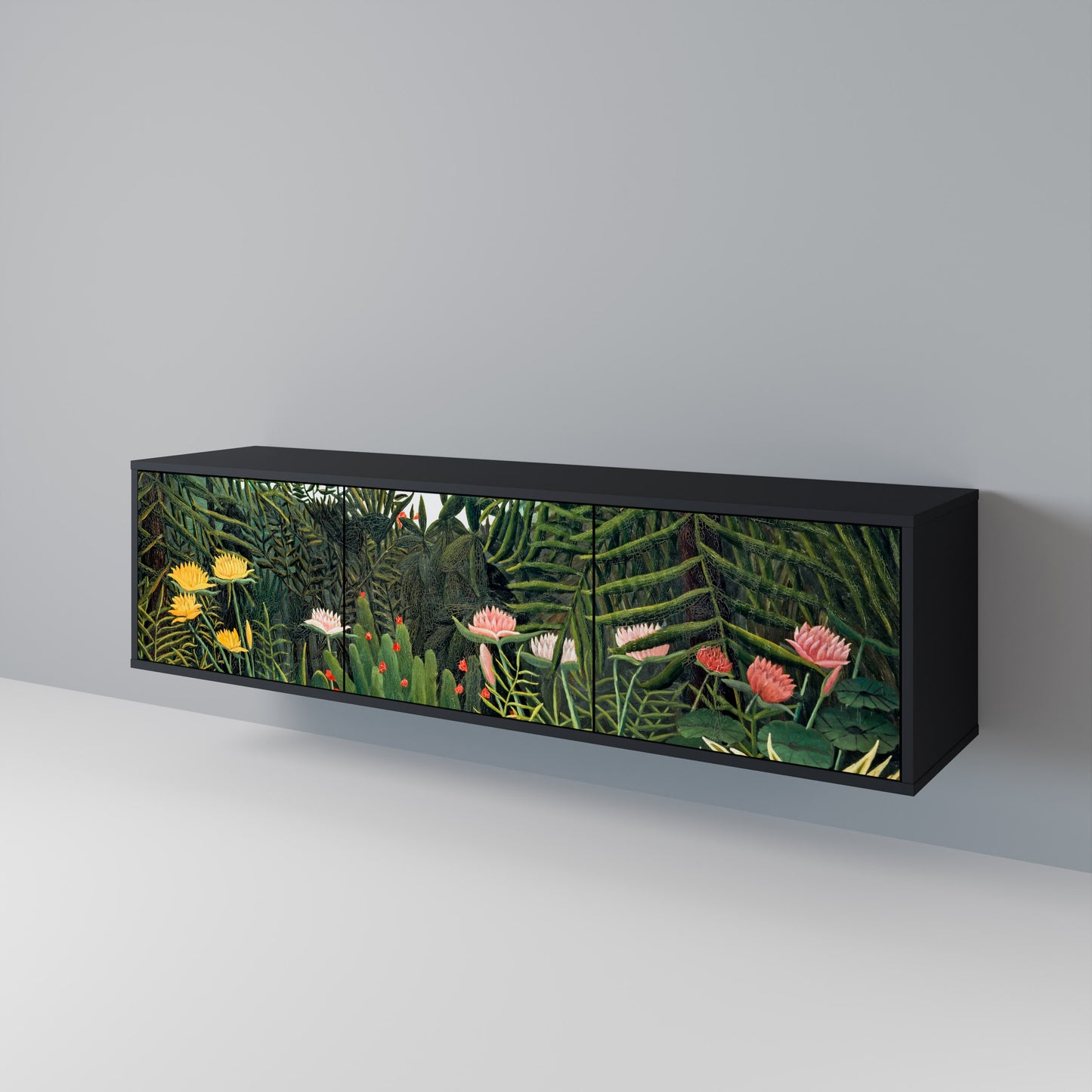 VIRGIN FOREST WITH SUNSET 3-Door TV Cabinet