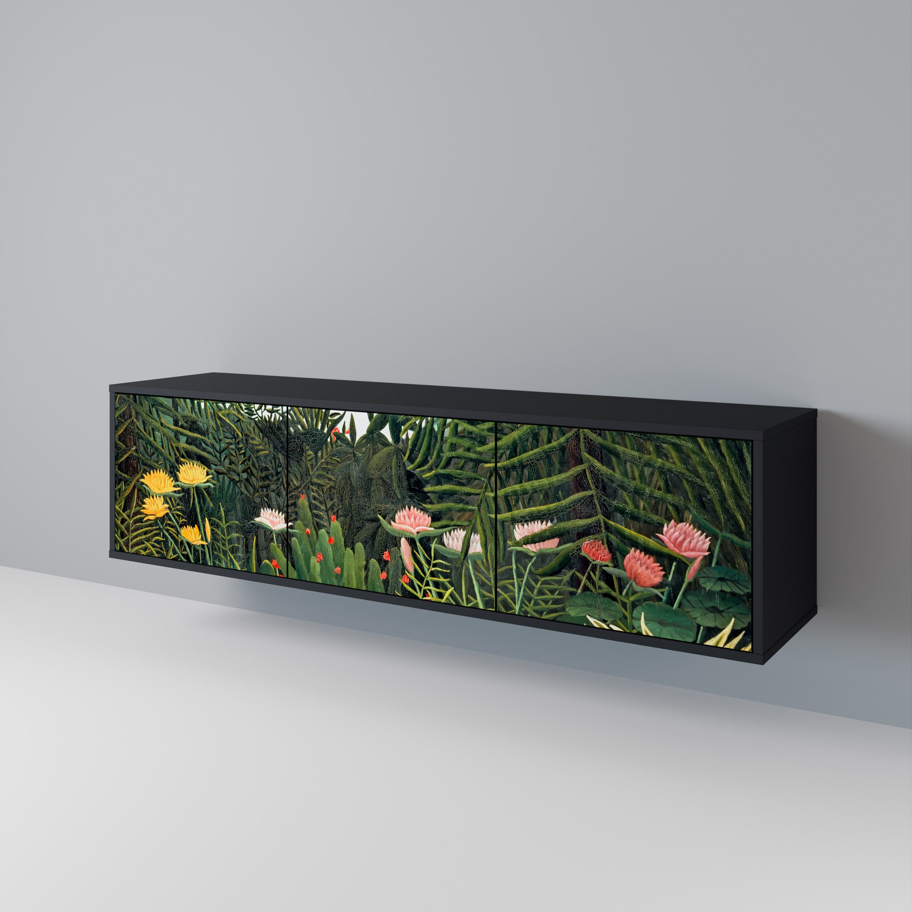 VIRGIN FOREST WITH SUNSET 3-Door TV Cabinet